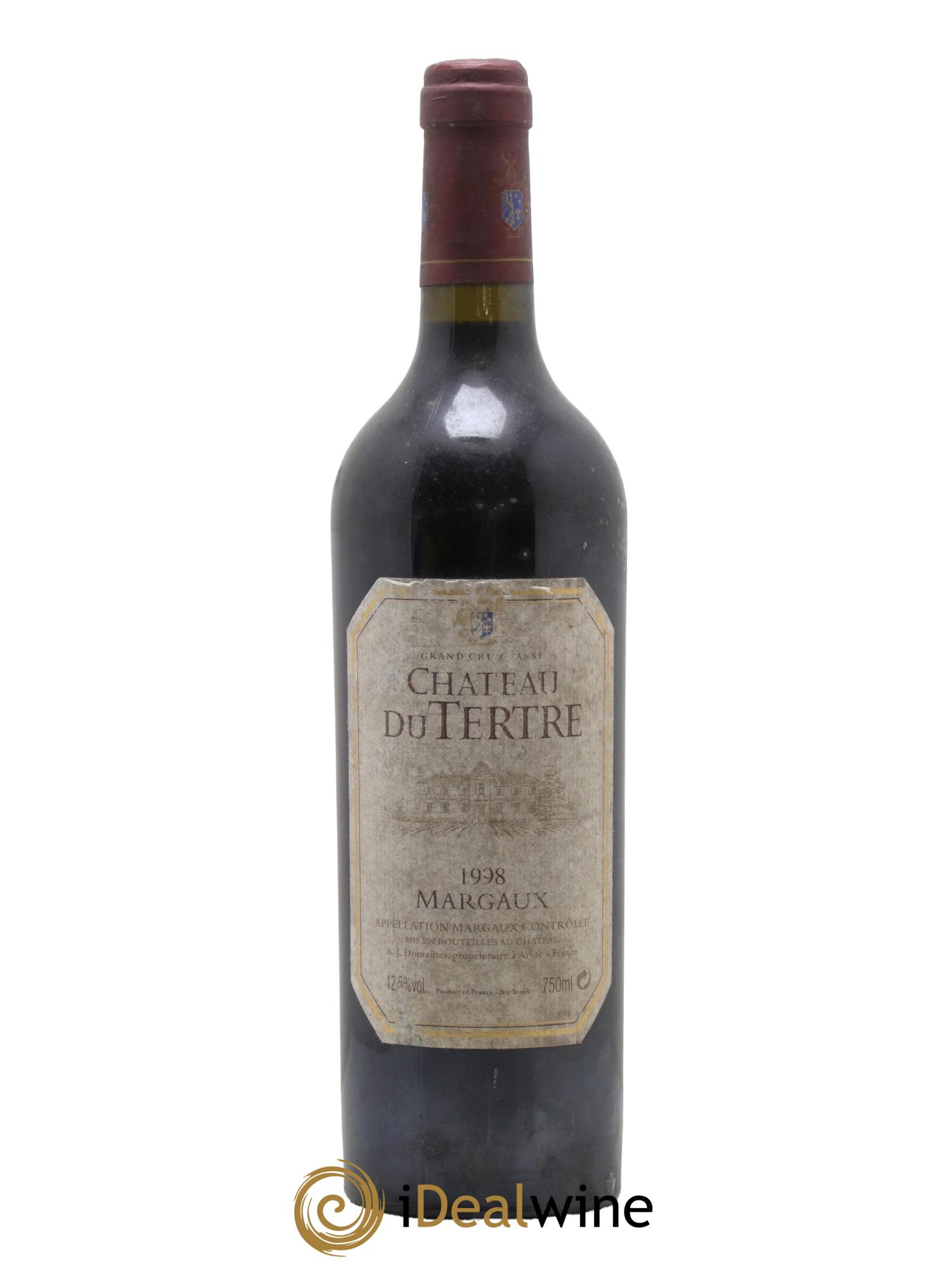 Château du Tertre 5ème Grand Cru Classé 1998 - Lot de 1 bouteille - 0