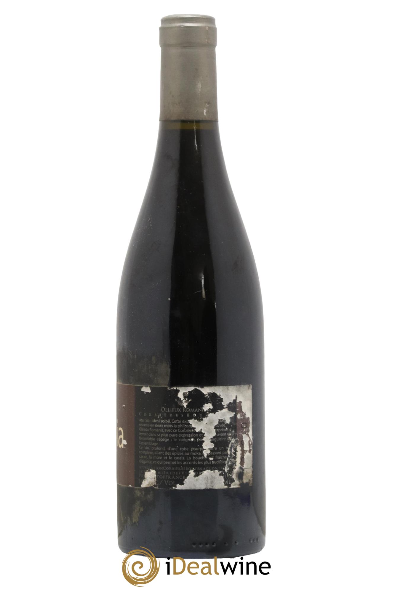 Corbières Boutenac Atal Sia Chateau Ollieux Romanis - Lot de 1 bouteille - 1