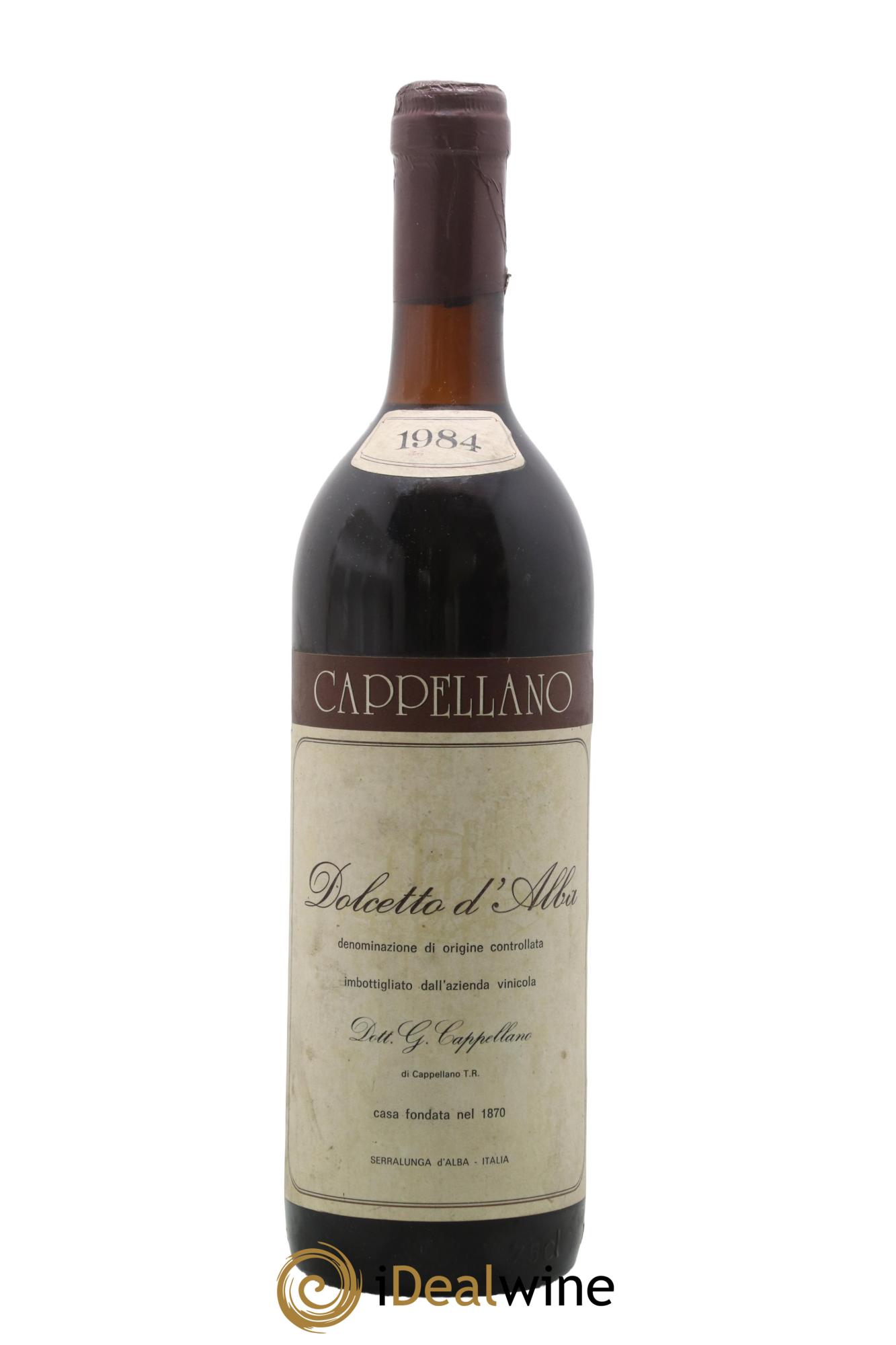 Dolcetto d'Alba DOC Cappellano 1984 - Lotto di 1 bottiglia - 0