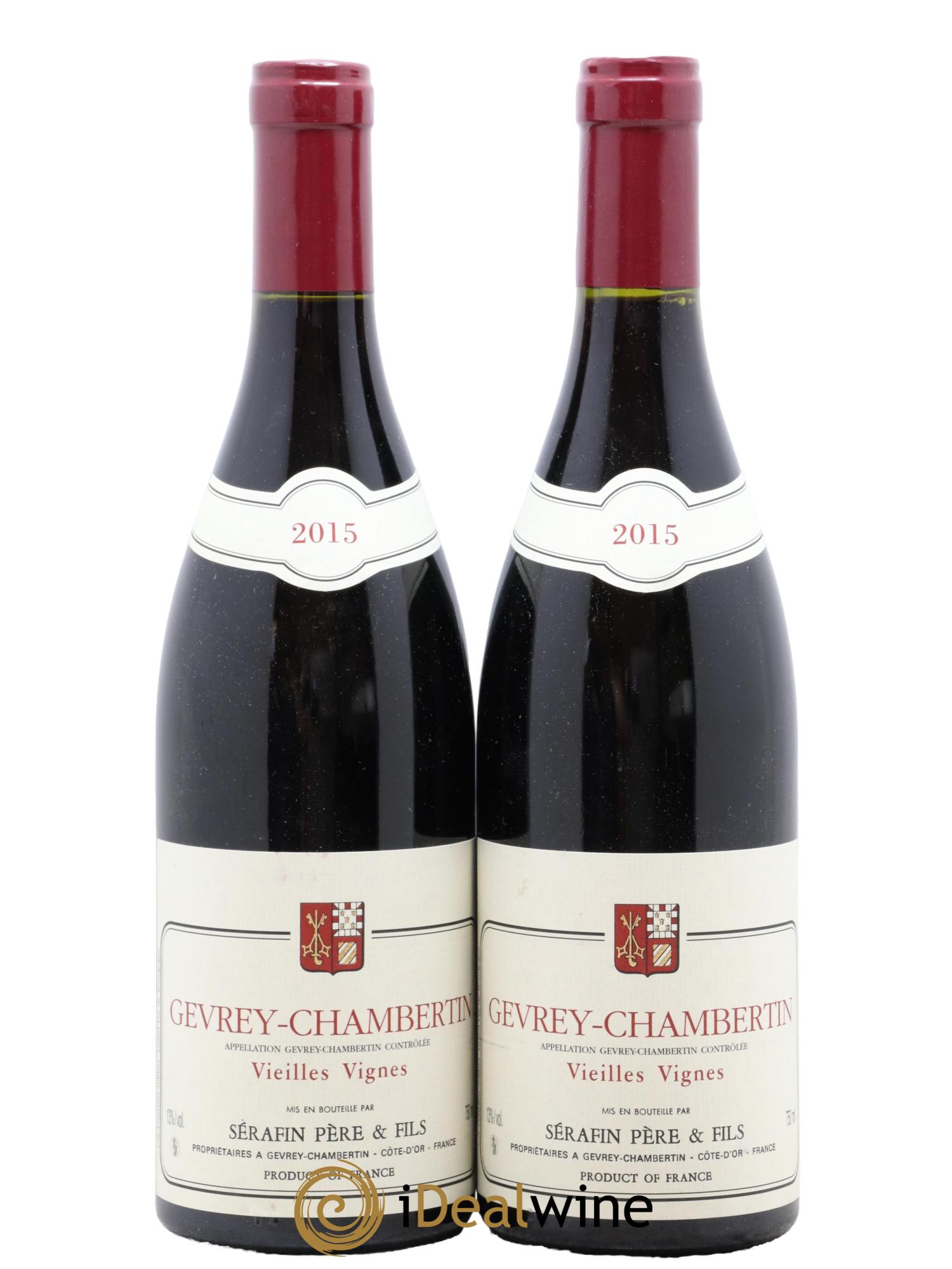 Gevrey-Chambertin Vieilles Vignes Christian Sérafin Père et Fils 2015 - Lot de 2 bouteilles - 0
