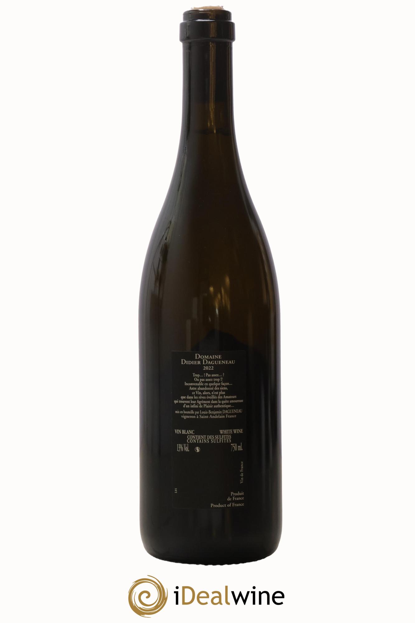 Vin de France (anciennement Pouilly-Fumé) Silex Dagueneau (Domaine Didier - Louis-Benjamin) 2022 - Lot of 1 bottle - 1