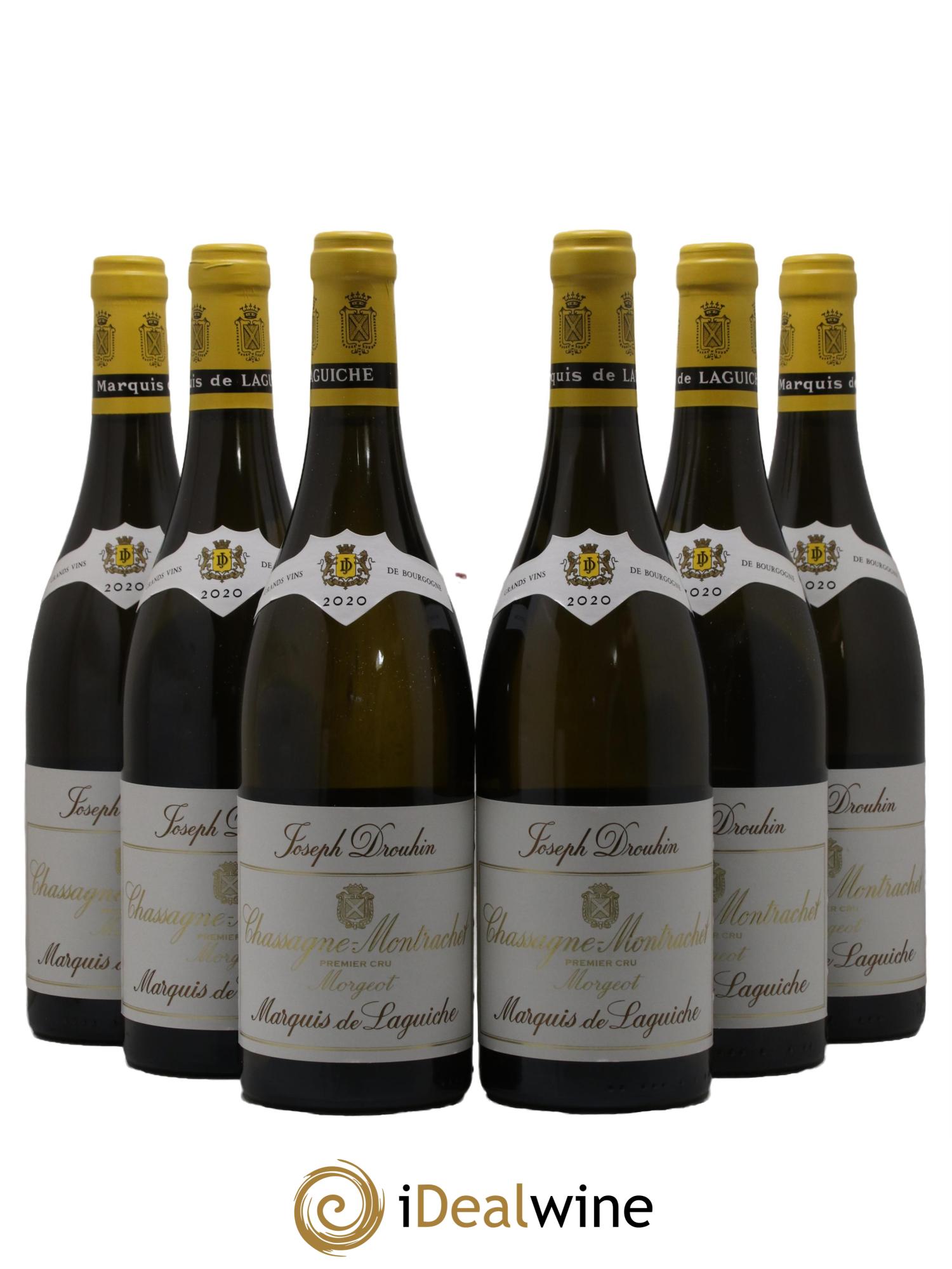 Chassagne-Montrachet 1er Cru Morgeot - Marquis de Laguiche Joseph Drouhin 2020 - Lot de 6 bouteilles - 0
