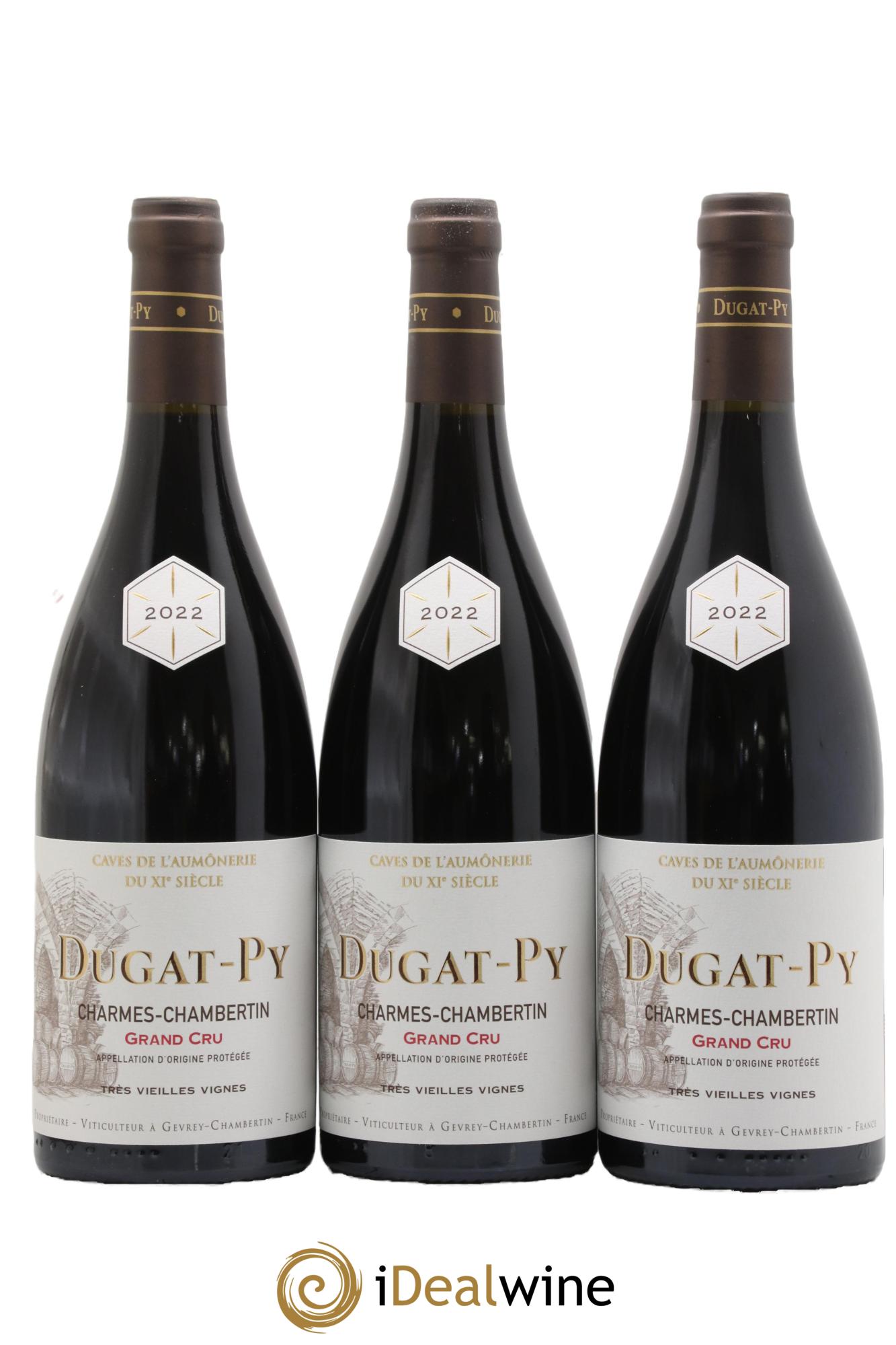 Charmes-Chambertin Grand Cru Dugat-Py Très Vieilles Vignes 2022 - Lot de 3 bouteilles - 0