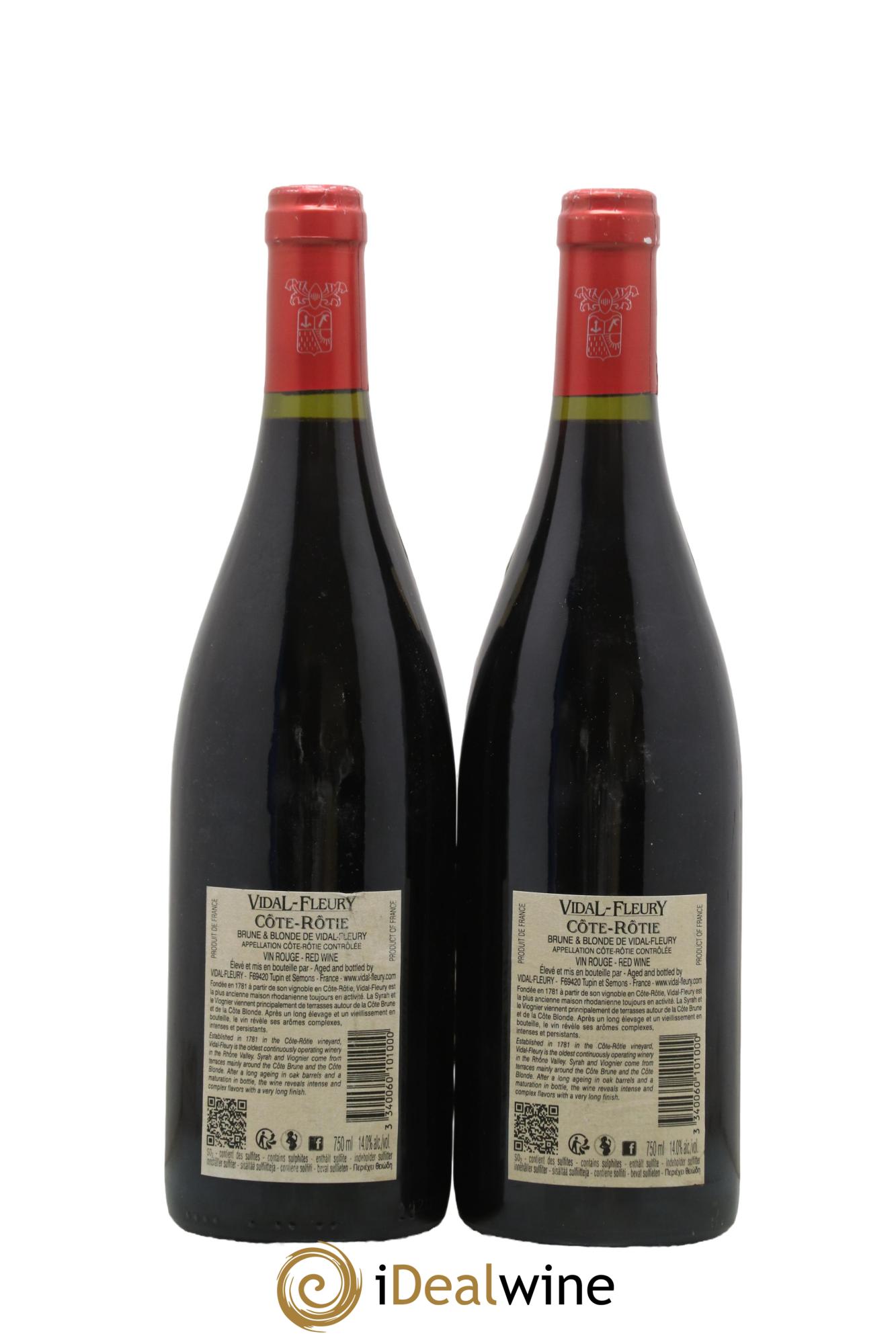 Côte-Rôtie Brune et Blonde Vidal Fleury 2018 - Lot de 2 bouteilles - 1