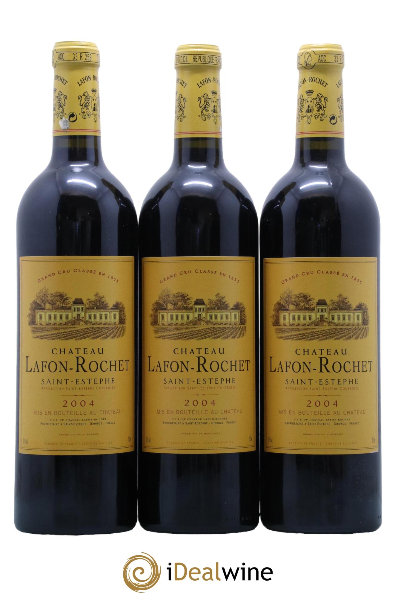 Château Lafon Rochet 4ème Grand Cru Classé  2004 - Lotto di 12 bottiglie - 4