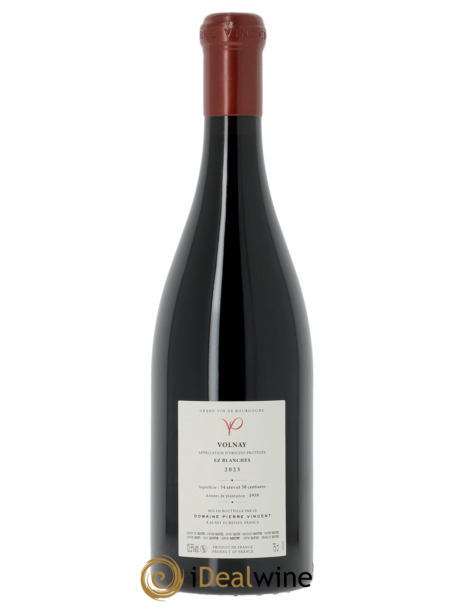Volnay Ez Blanches Pierre Vincent  2023 - Posten von 1 Flasche - 1