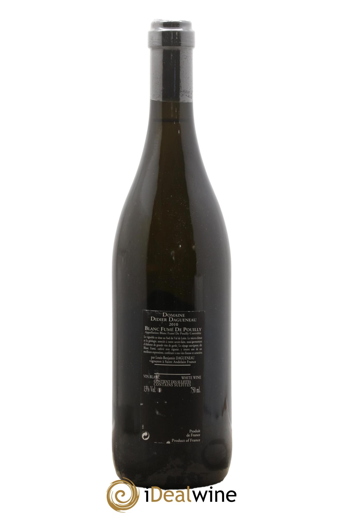 Vin de France (anciennement Pouilly-Fumé) Silex Dagueneau (Domaine Didier - Louis-Benjamin) 2010 - Lot of 1 bottle - 1