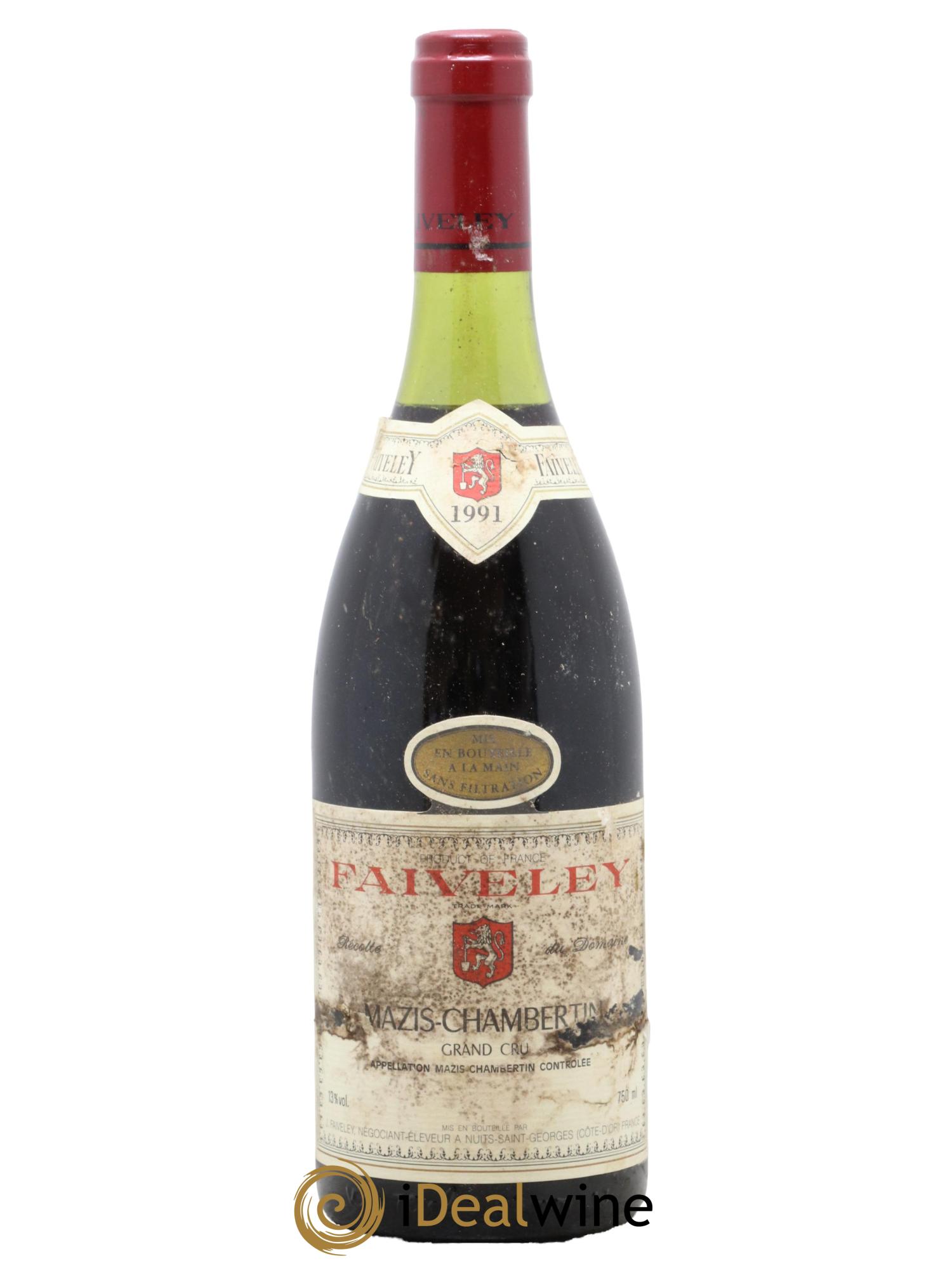 Mazis-Chambertin Grand Cru Faiveley 1991 - Lot de 1 bouteille - 0