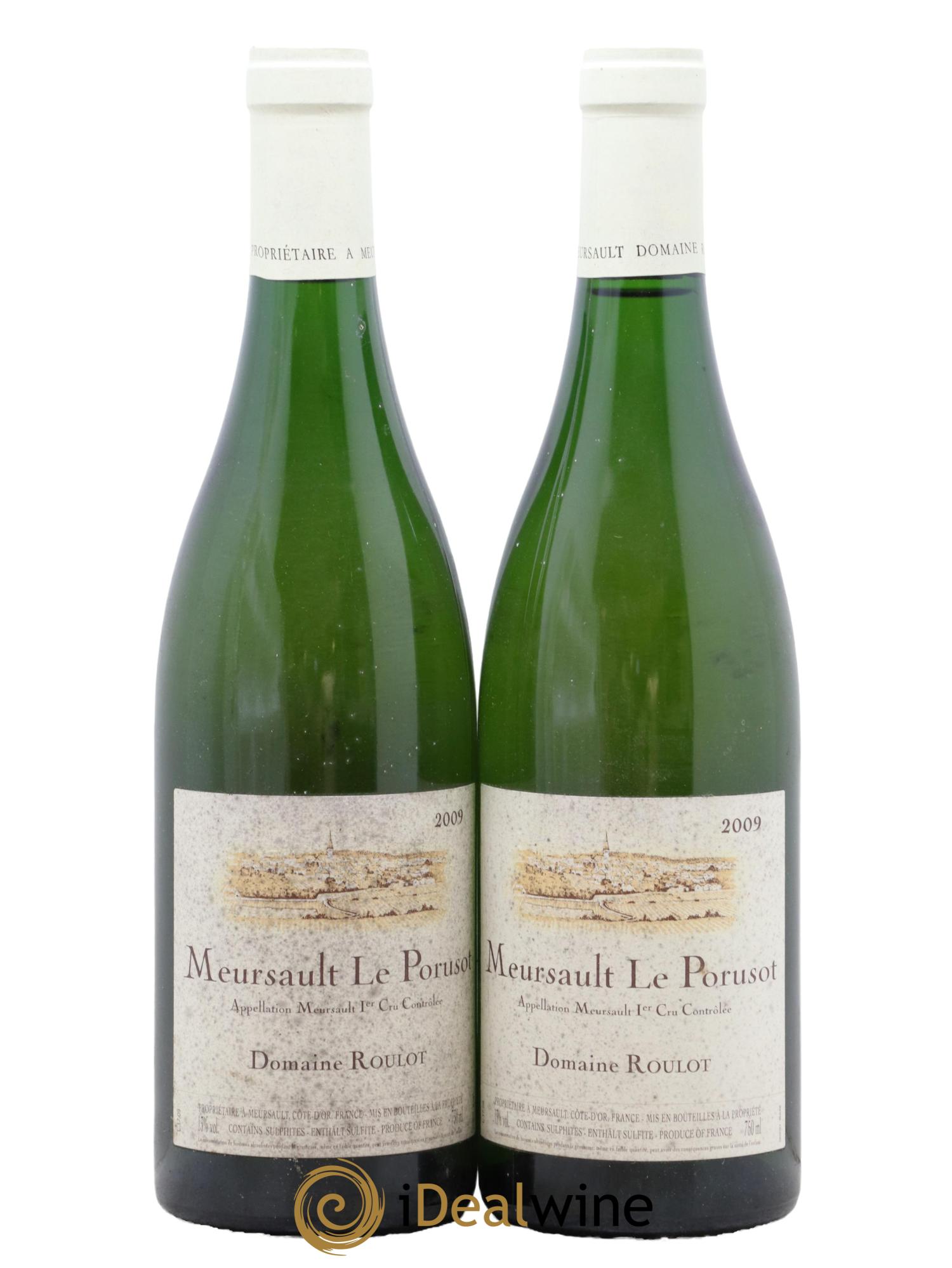 Meursault 1er Cru Le Porusot Roulot (Domaine) 2009 - Lot de 2 bouteilles - 0