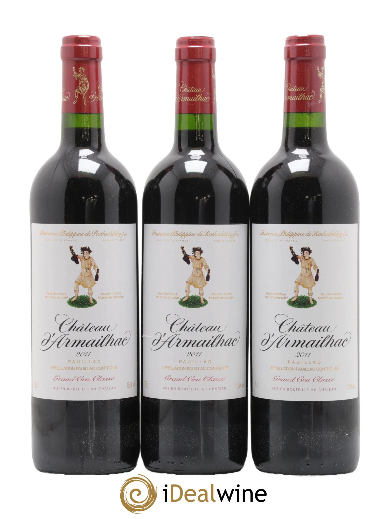 Château d' Armailhac - Mouton Baron(ne) Philippe 5ème Grand Cru Classé 2011 - Lot of 12 bottles - 3