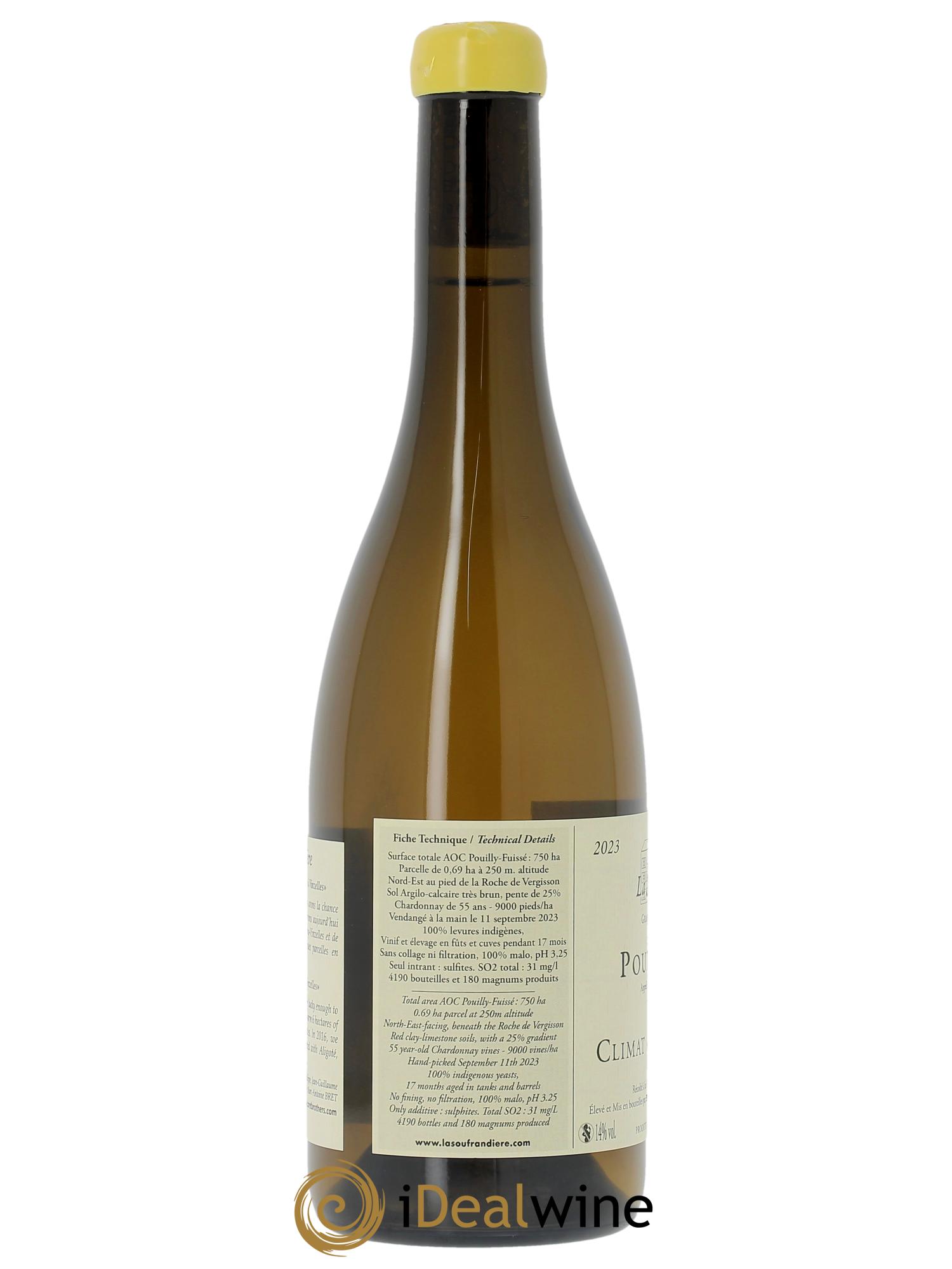 Pouilly-Fuissé En Chatenay Cuvée zen Bret Brothers 2023 - Posten von 1 Flasche - 1