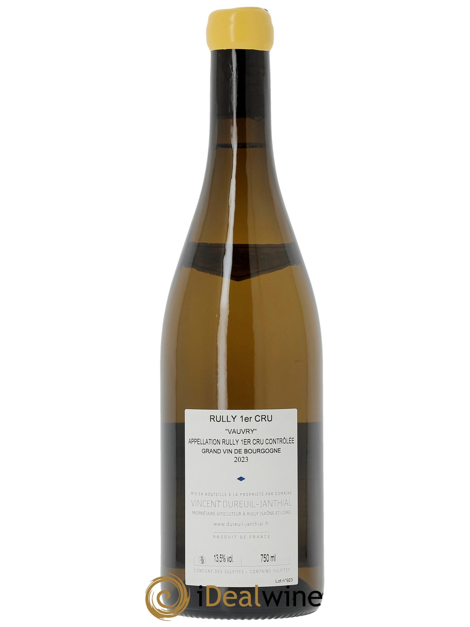 Rully 1er Cru Vauvry Vincent Dureuil-Janthial 2023 - Lot de 1 bouteille - 1
