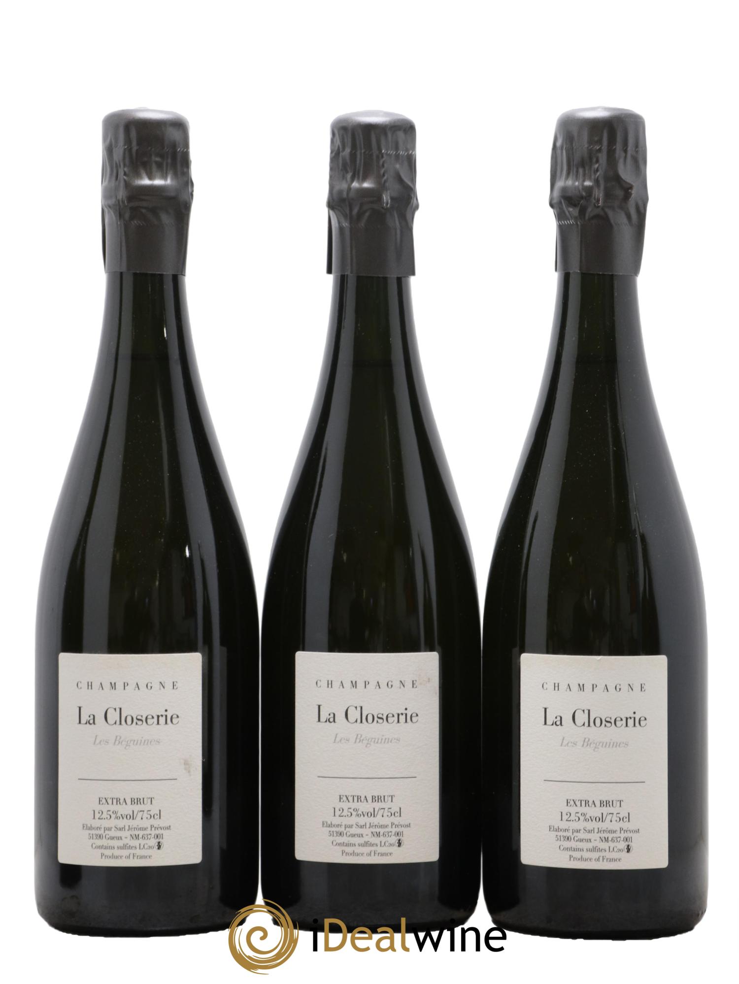 Les Béguines Extra-Brut Jérôme Prévost 2020 - Lot de 3 bouteilles - 0