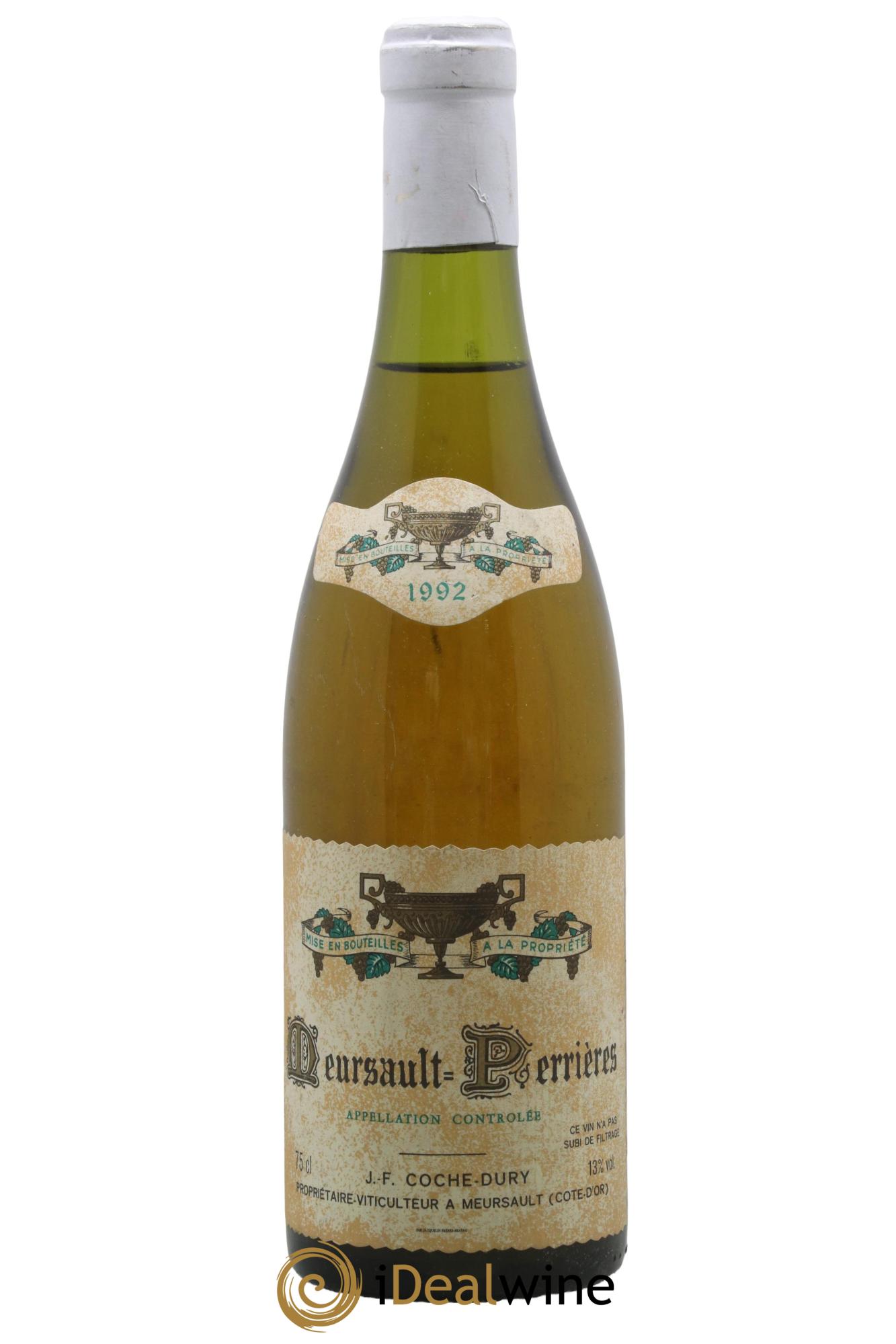 Meursault 1er Cru Perrières Coche Dury (Domaine) 1992 - Lotto di 1 bottiglia - 0