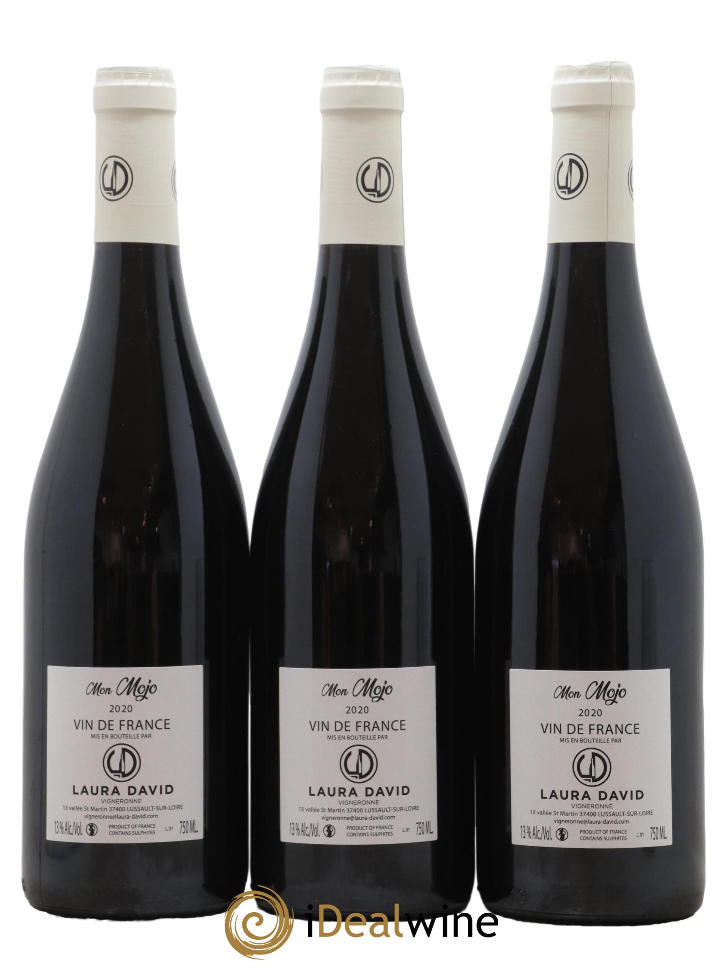 Vin de France Mon Mojo Laura David 2020 - Lot de 3 bouteilles - 1