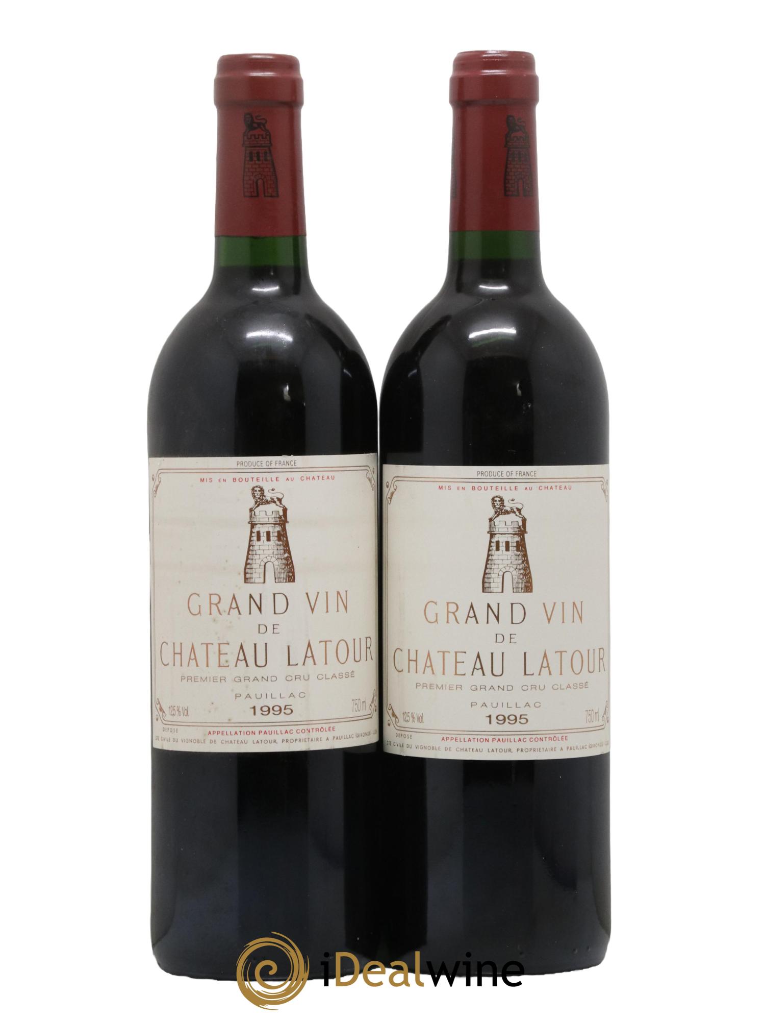 Château Latour 1er Grand Cru Classé 1995 - Lot de 2 bouteilles - 0