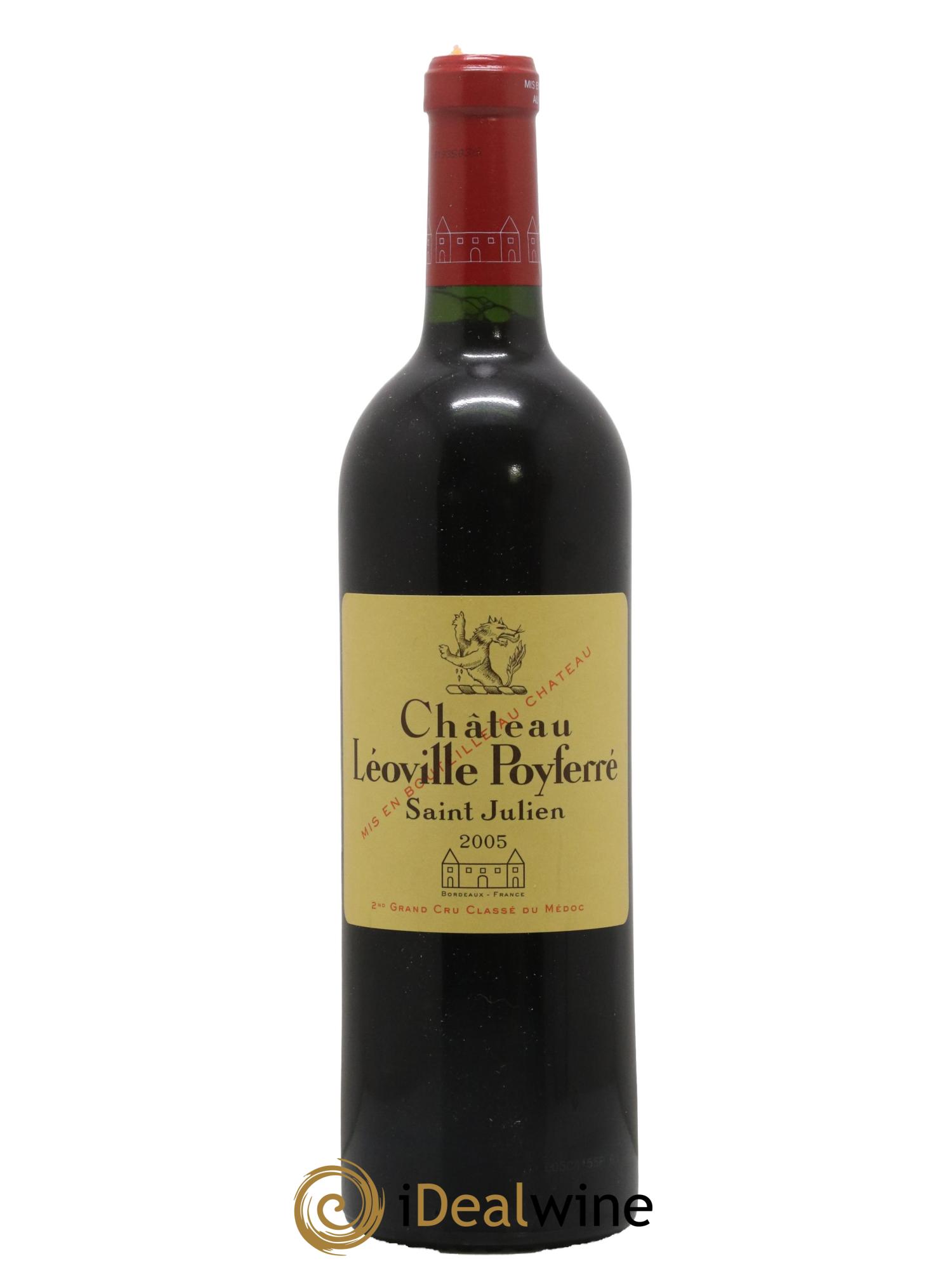 Château Léoville Poyferré 2ème Grand Cru Classé 2005 - Lot de 1 bouteille - 0