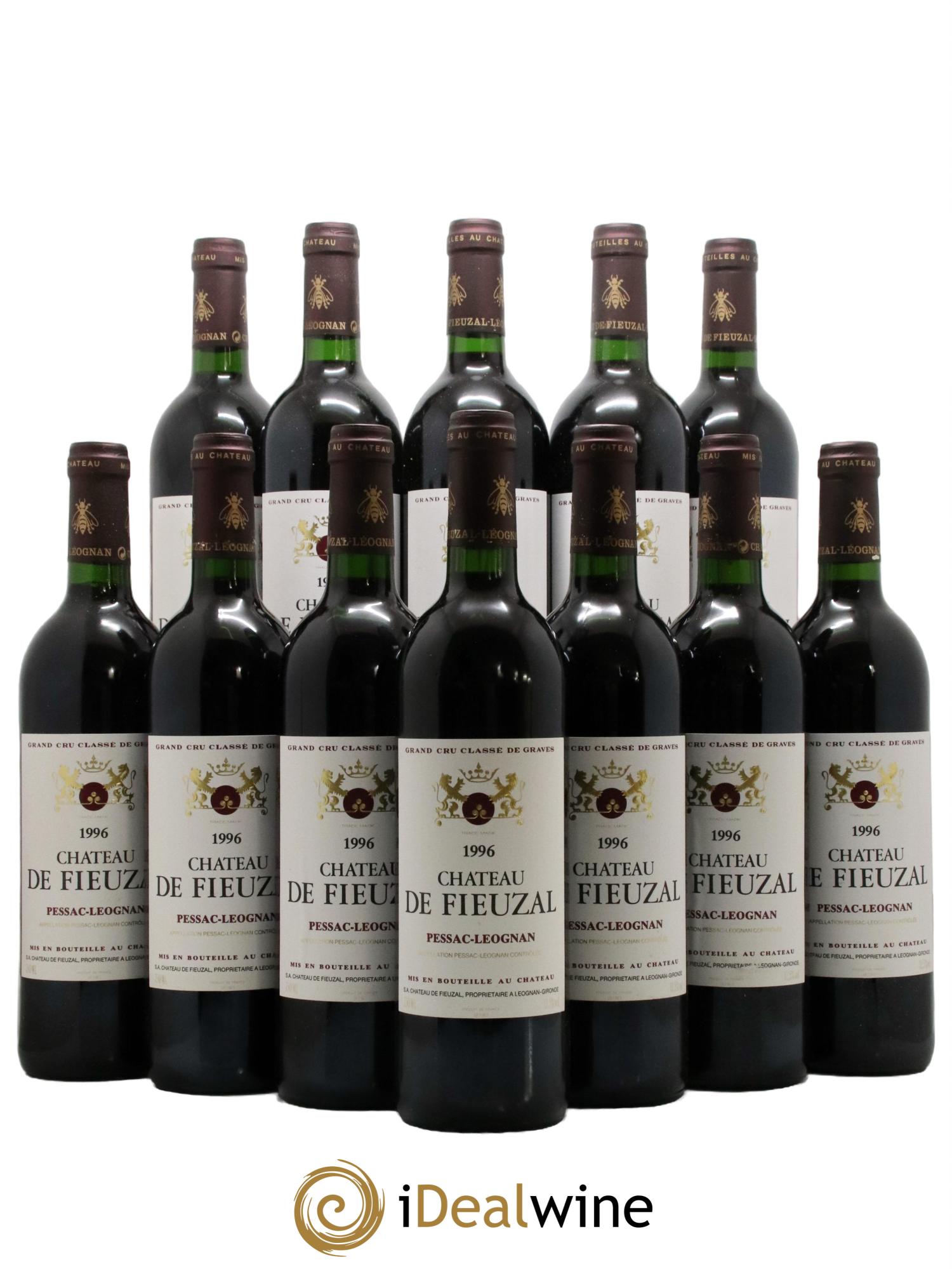 Château de Fieuzal Cru Classé de Graves 1996 - Lot de 12 bouteilles - 0