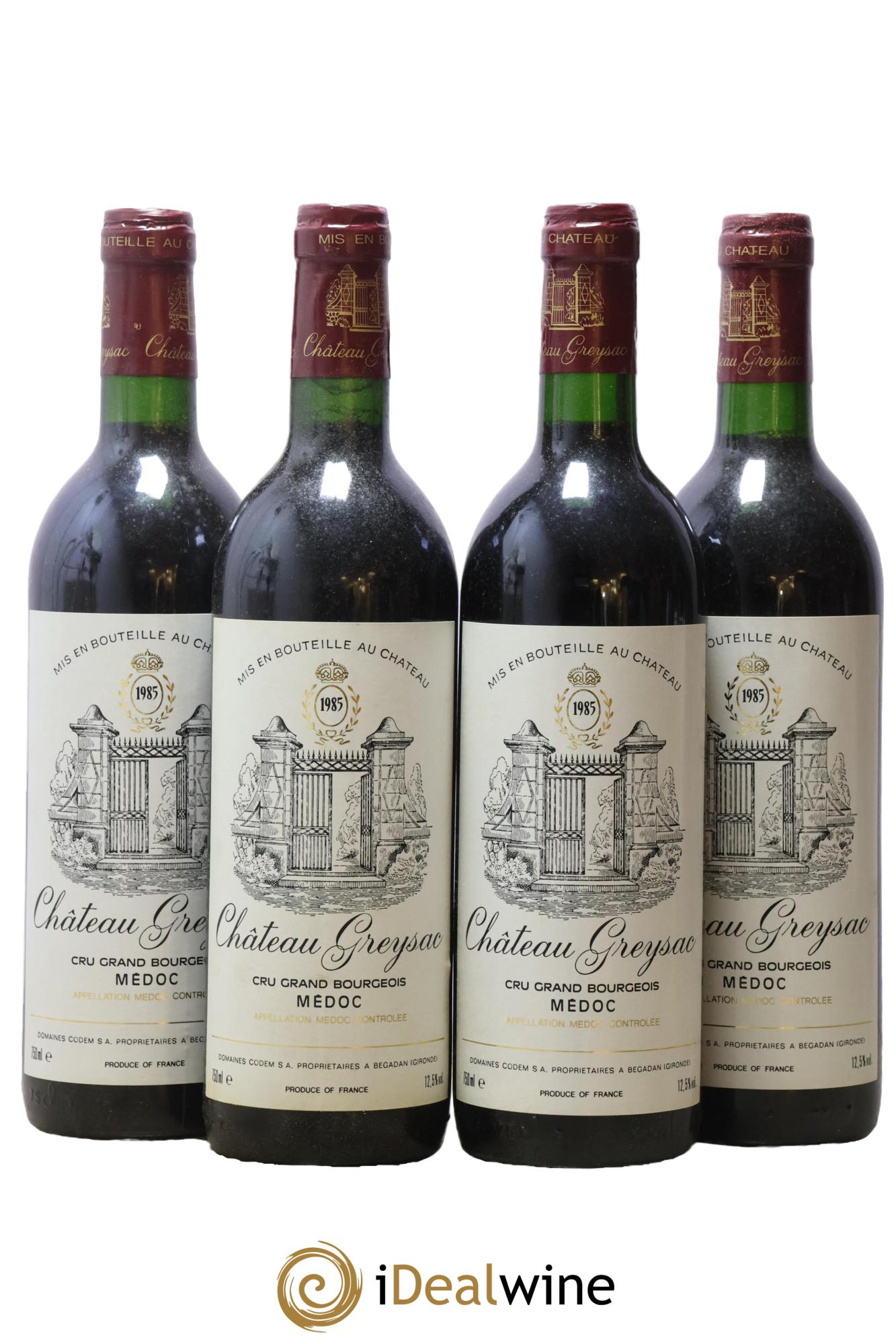 Château Greysac Cru Bourgeois 1985 - Posten von 4 Flaschen - 0