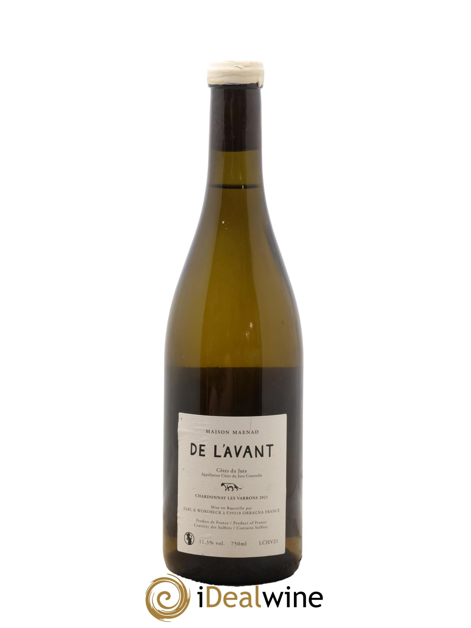 Côtes du Jura De l'Avant Les Varrons Katie Worobeck Maison Maenad 2021 - Lot de 1 bouteille - 1