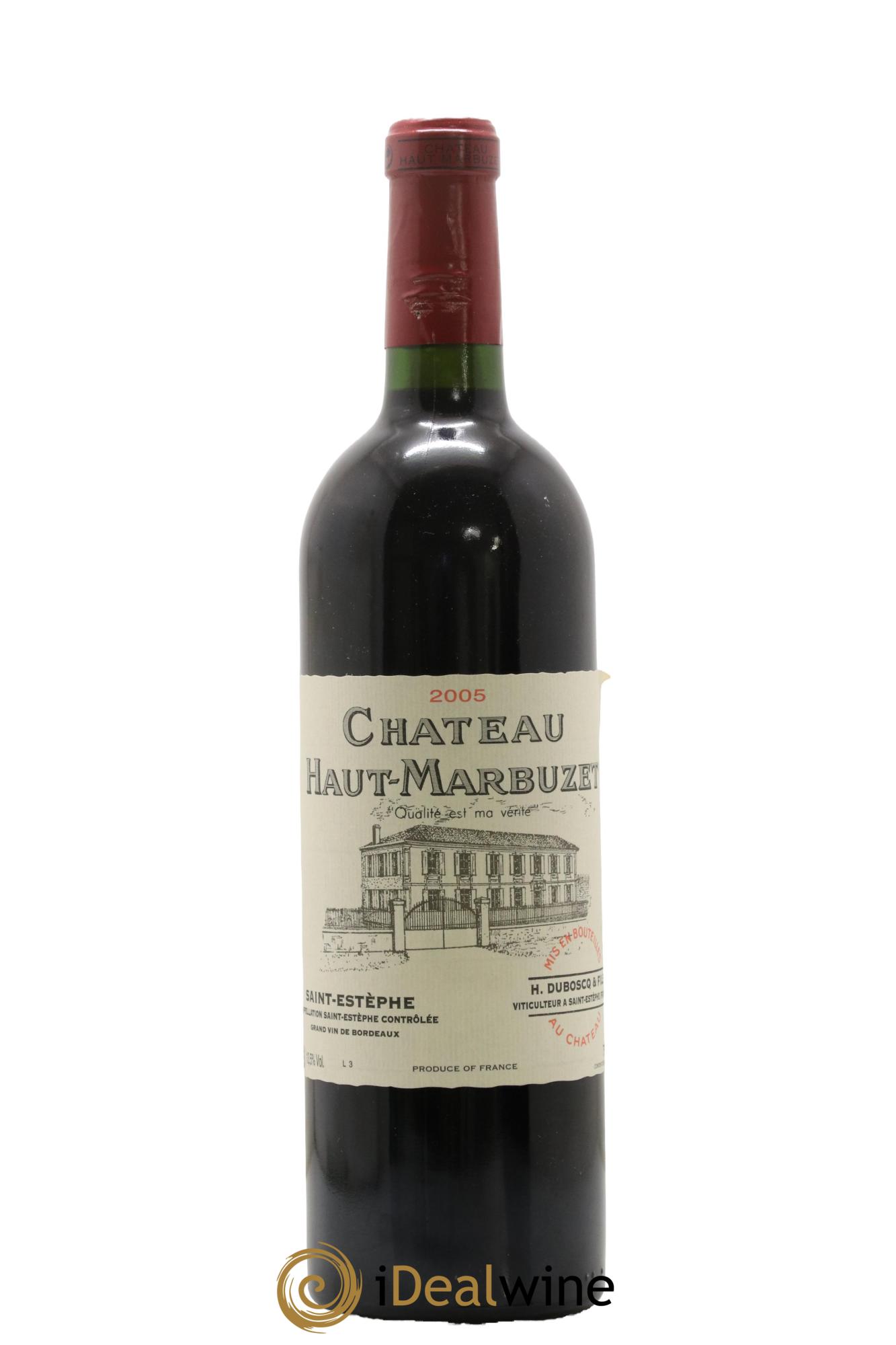 Château Haut Marbuzet 2005 - Lot de 1 bouteille - 0