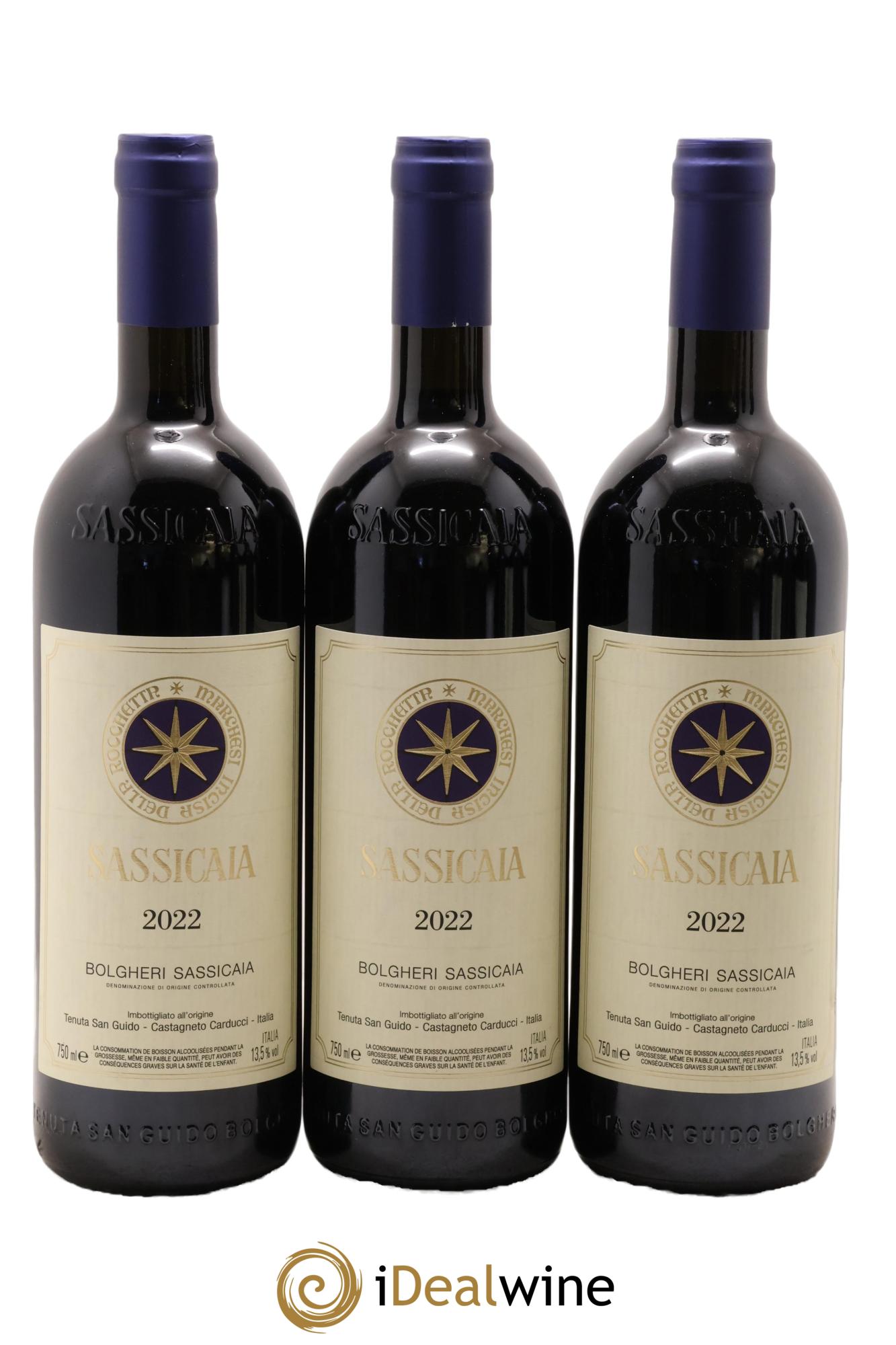 Bolgheri DOC Sassicaia Tenuta San Guido 2022 - Lot de 6 bouteilles - 3