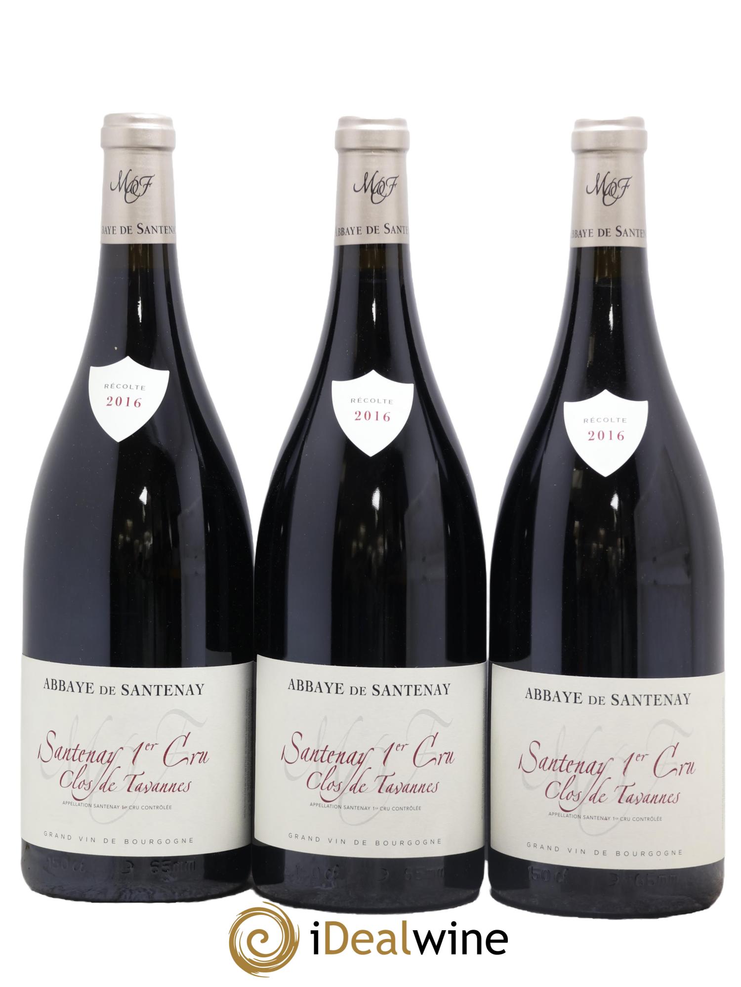 Santenay 1er Cru Clos De Tavannes Abbaye De Santenay 2016 - Lot de 3 magnums - 0
