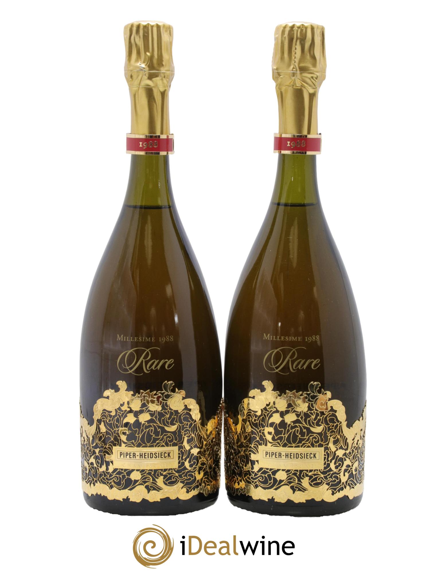Rare Piper Heidsieck 1988 - Lot de 2 bouteilles - 0