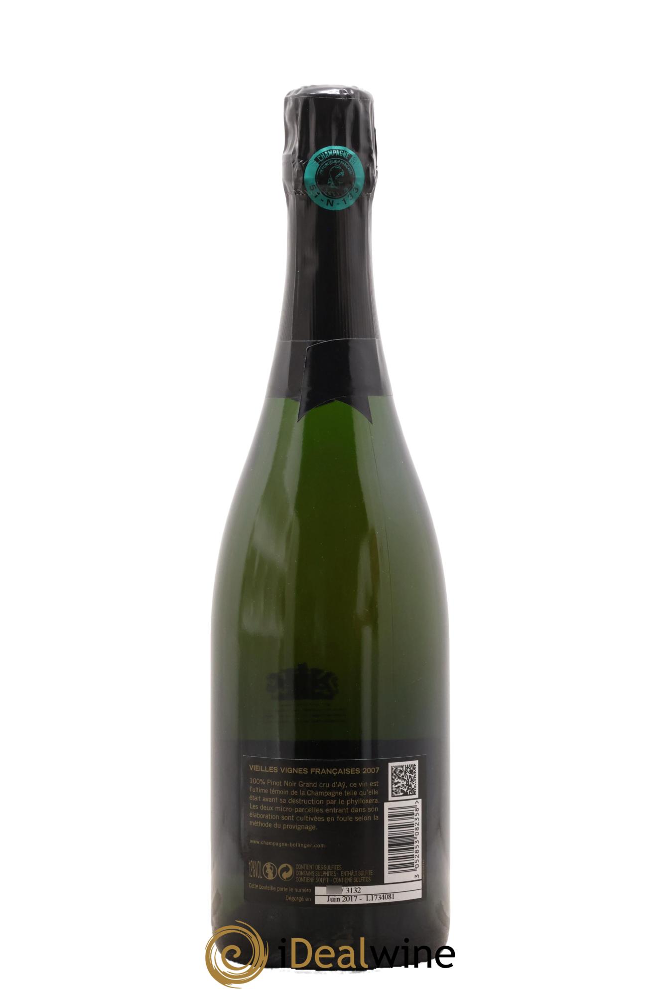Brut Vieilles Vignes Françaises Bollinger 2007 - Lot of 1 bottle - 2