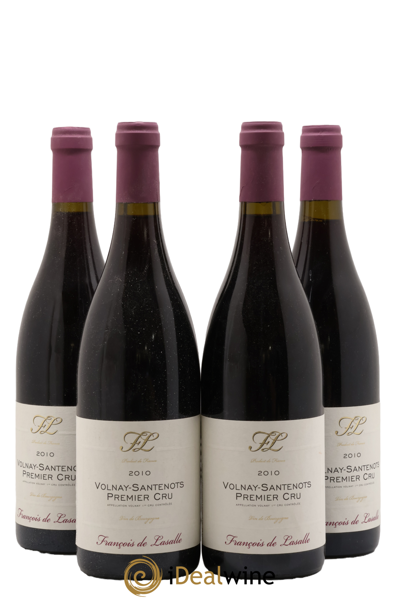 Volnay 1er Cru Santenots François de Lasalle 2010 - Lot de 4 bouteilles - 0