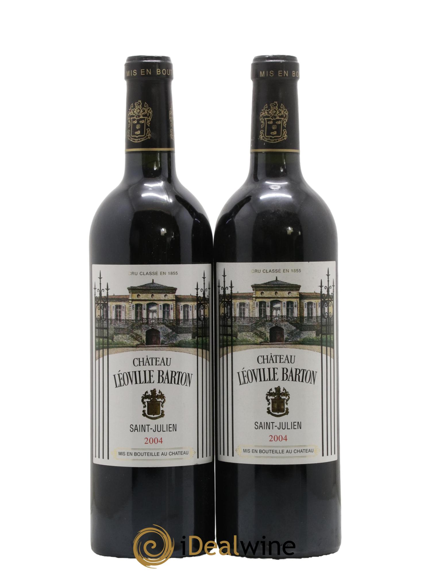 Château Léoville Barton 2ème Grand Cru Classé 2004 - Lot de 2 bouteilles - 0