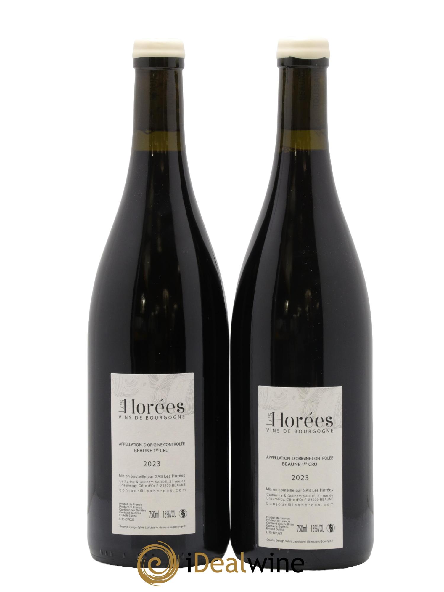 Beaune 1er Cru Les Toussaints Les Horées 2023 - Lot de 2 bouteilles - 1