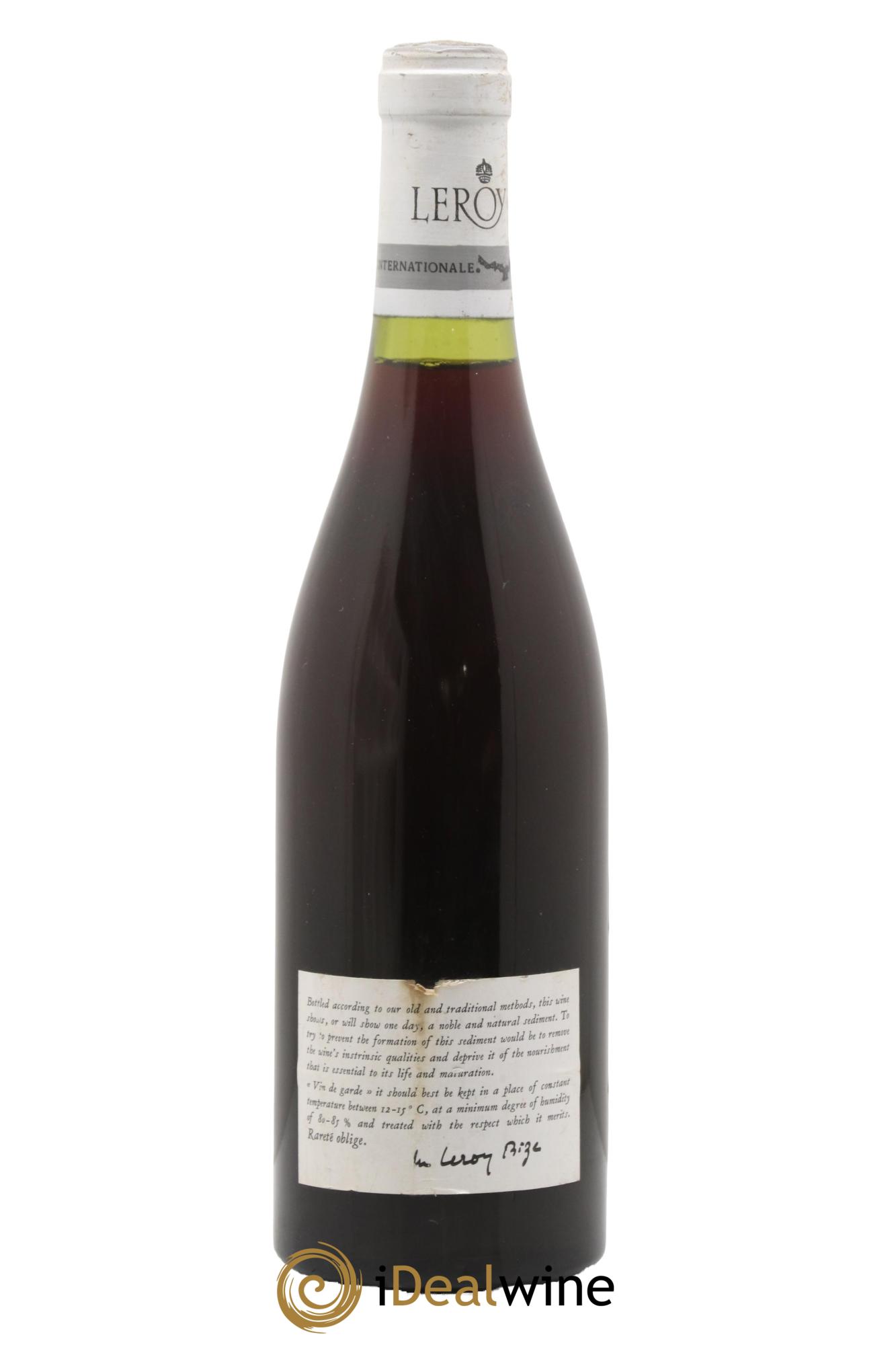 Bourgogne Leroy d'Auvenay Leroy SA 1978 - Lot de 1 bouteille - 1