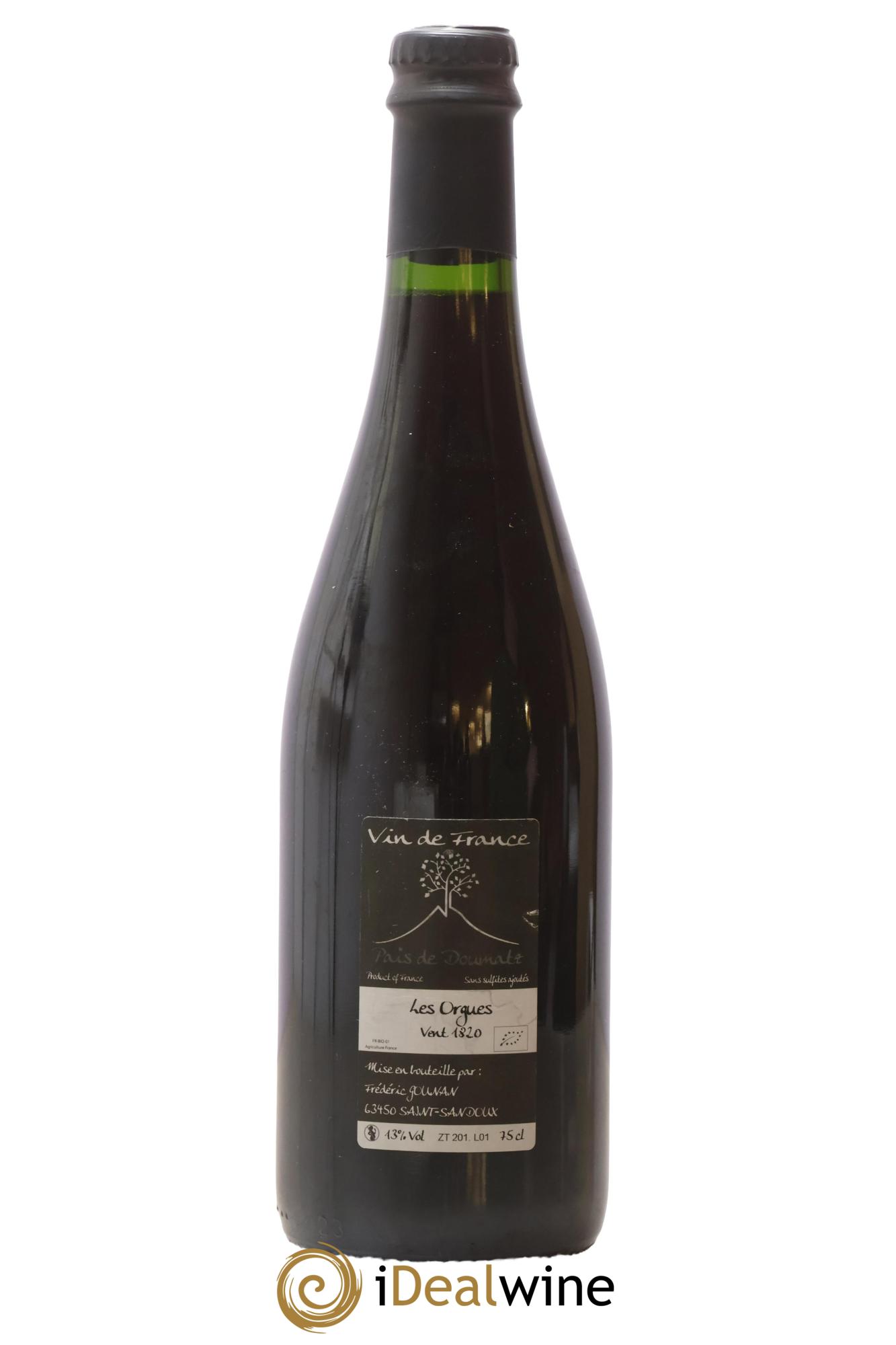 Vin de France Les Orgues Vignoble de l'Arbre Blanc  2018 - Lot de 1 bouteille - 1