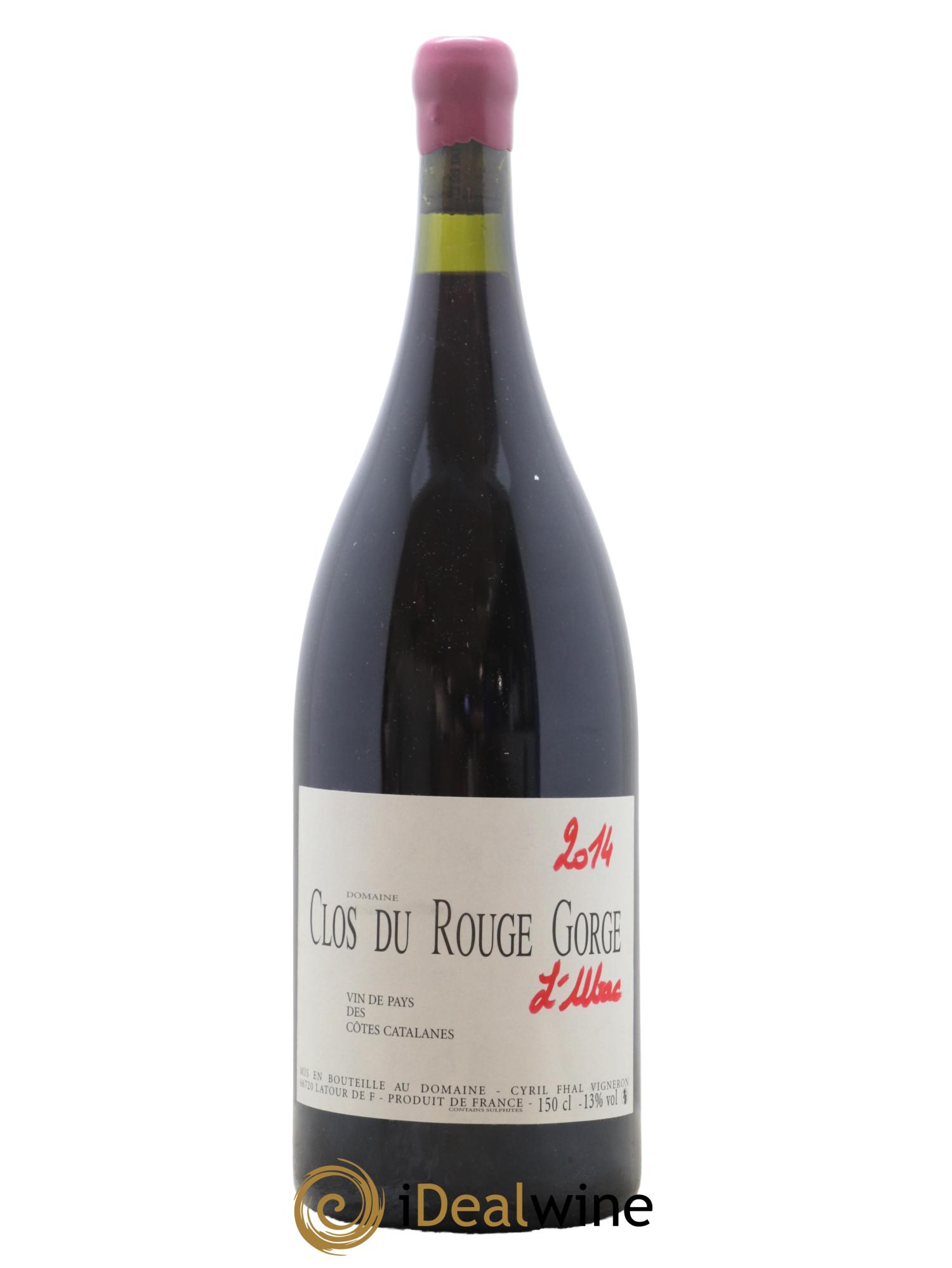 Côtes Catalanes Clos du Rouge Gorge L'Ubac Cyril Fhal 2014 - Lot de 1 magnum - 0