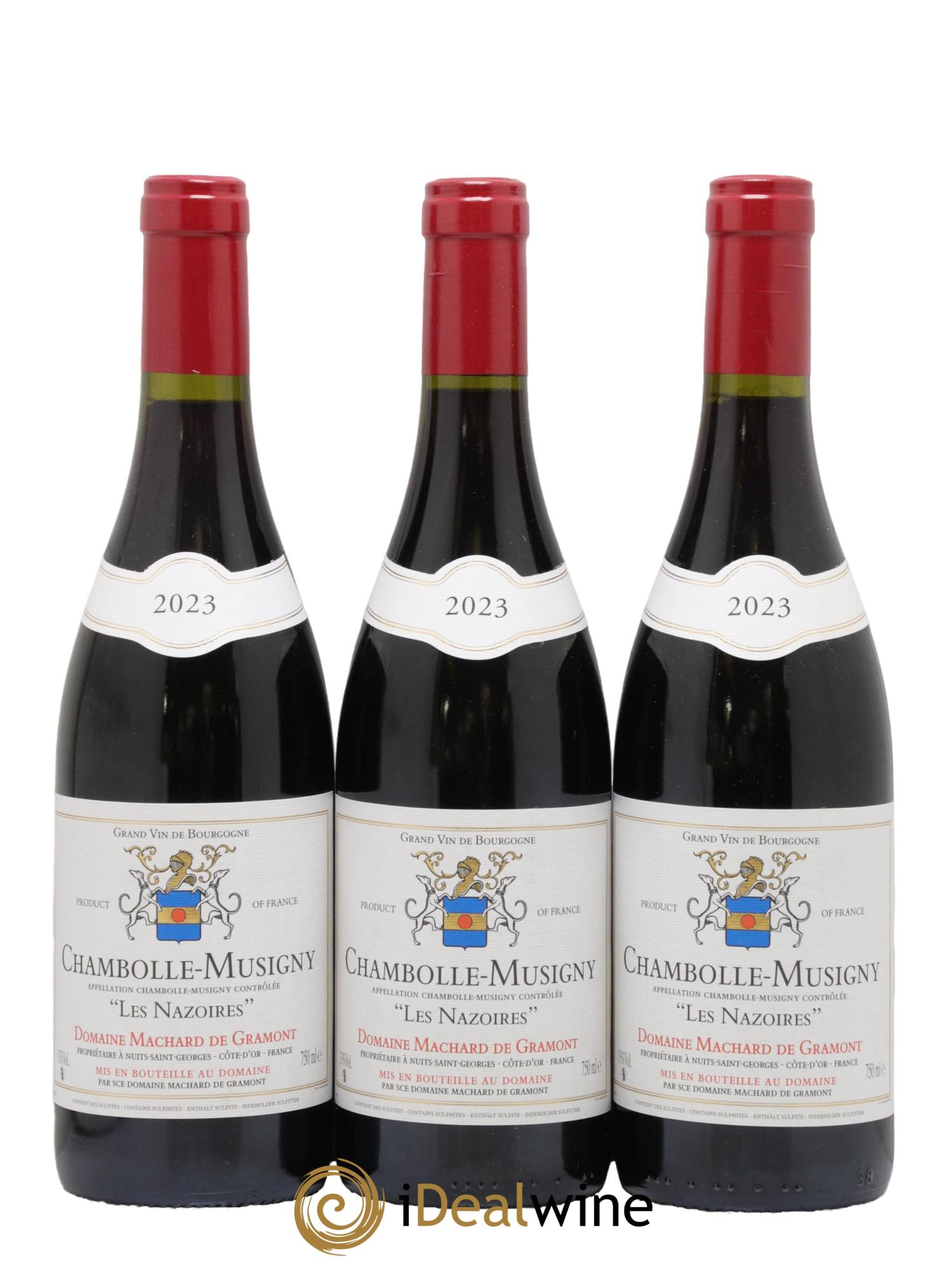 Chambolle-Musigny Les Nazoires Domaine Machard De Gramont 2023 - Lot of 3 bottles - 0