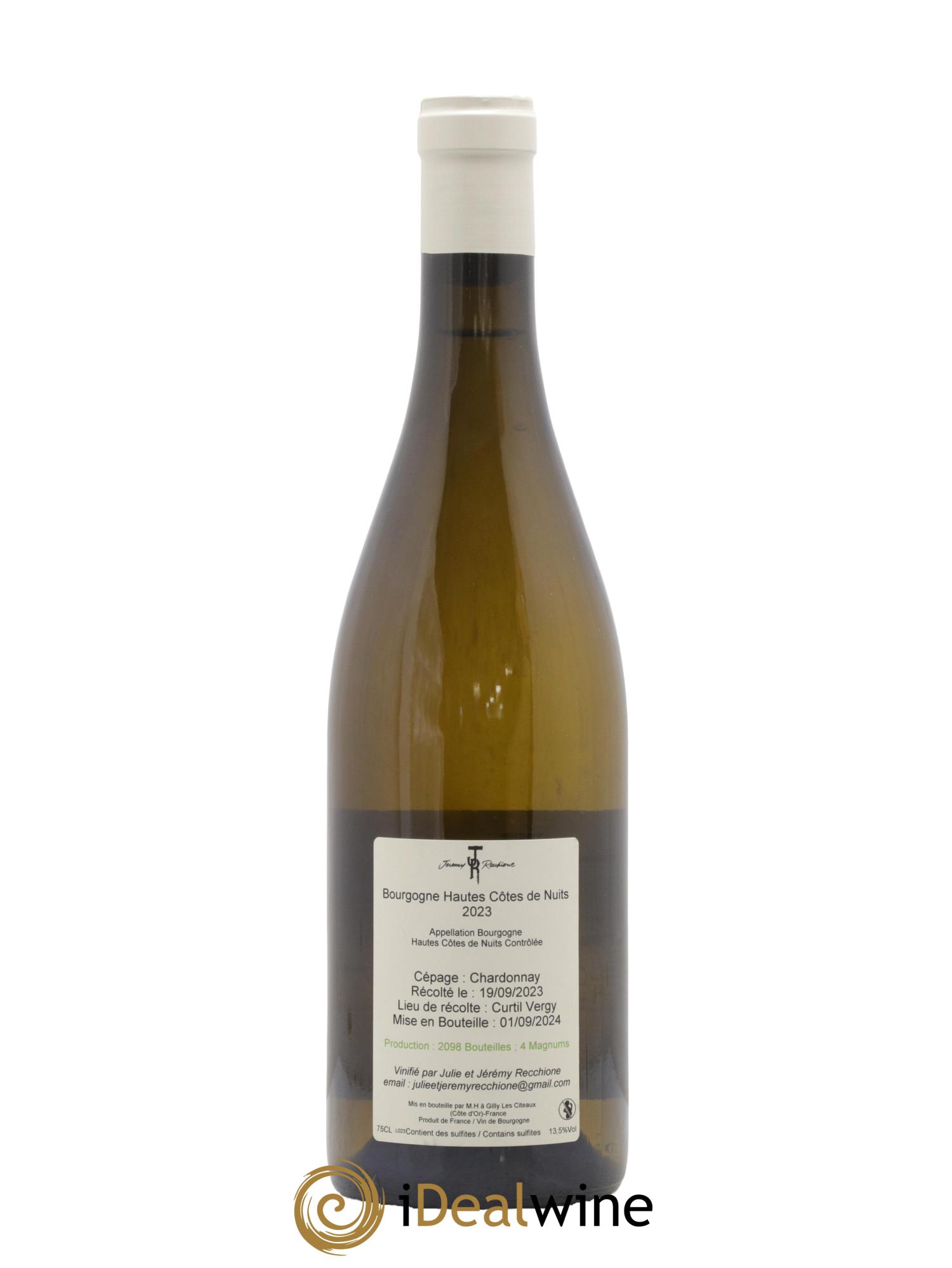 Hautes-Côtes de Nuits Jérémy Recchione 2023 - Posten von 1 Flasche - 1