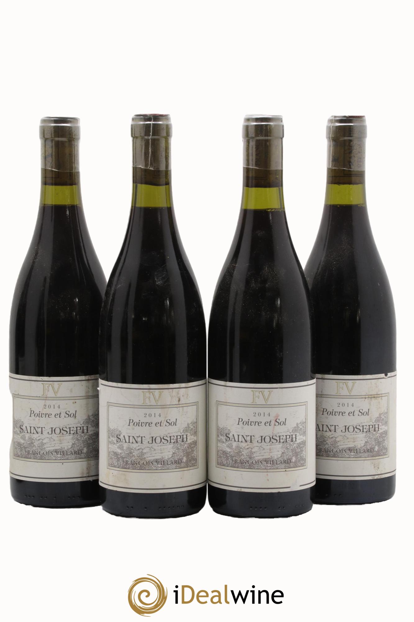 Saint-Joseph Poivre et Sol François Villard 2014 - Posten von 4 Flaschen - 0