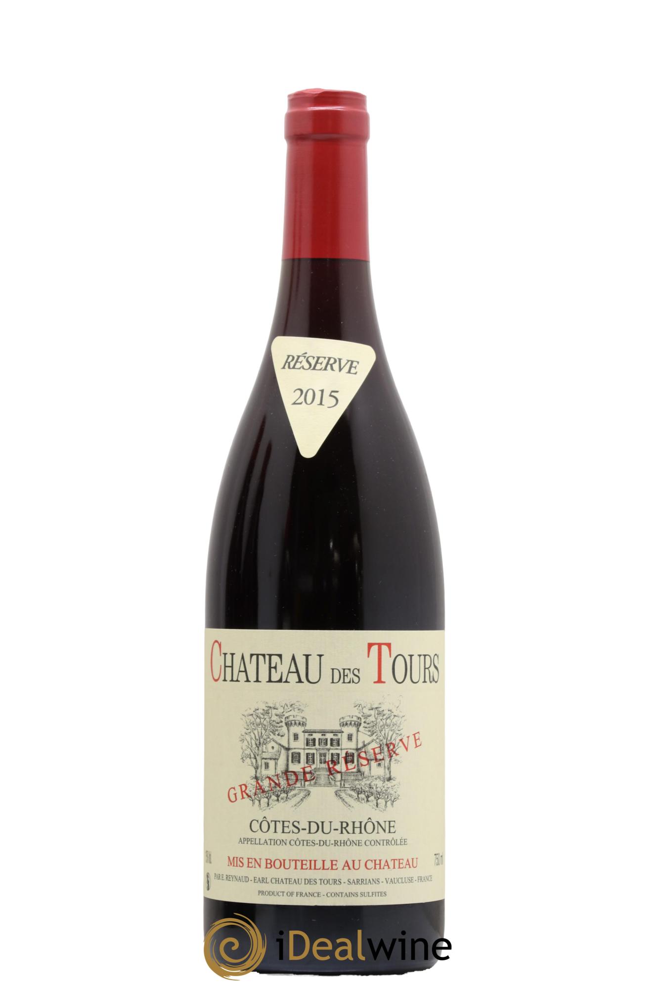 Côtes-du-Rhône Château des Tours Grande Réserve Emmanuel Reynaud 2015 - Lot de 1 bouteille - 0