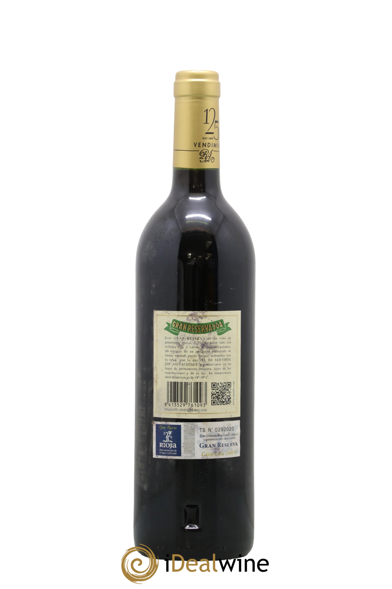 Rioja DOCa Gran Reserva 904 La Rioja Alta 2005 - Lotto di 1 bottiglia - 1