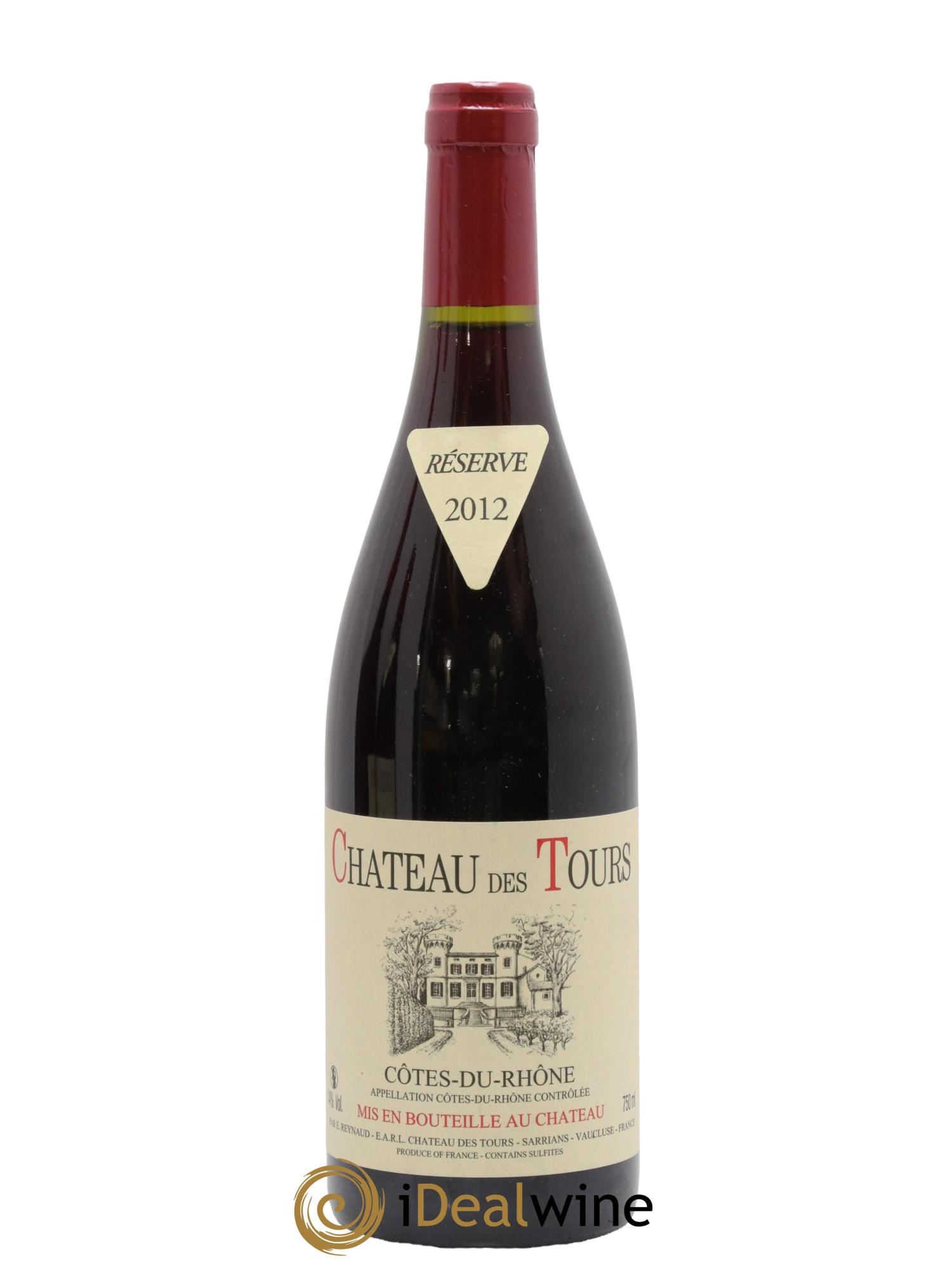 Côtes-du-Rhône Château des Tours Emmanuel Reynaud 2012 - Lot de 1 bouteille - 0