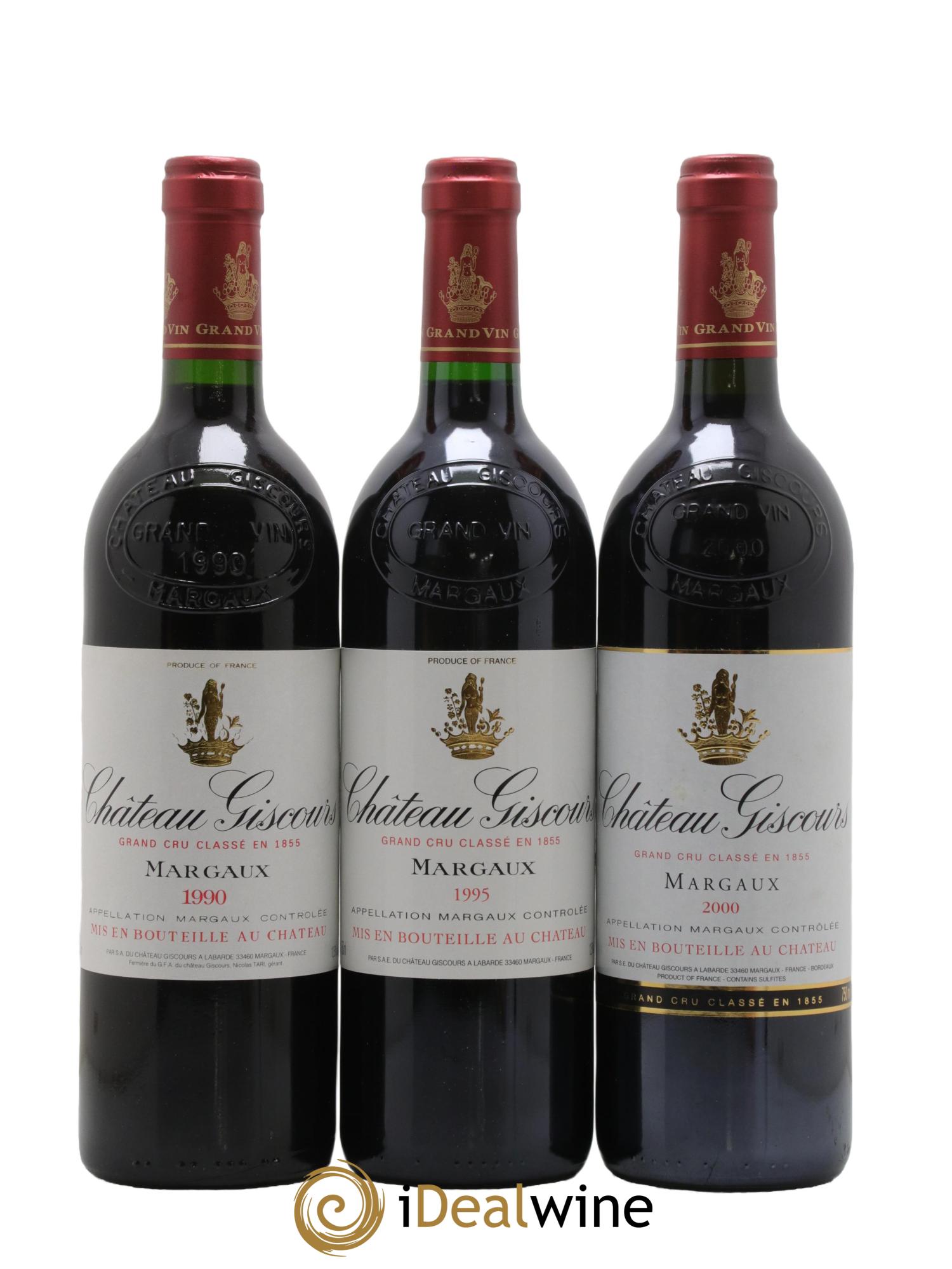 Château Giscours 3ème Grand Cru Classé Verticale 1990 1995 2000 2005 2010 2015 - Lot de 6 bouteilles - 1
