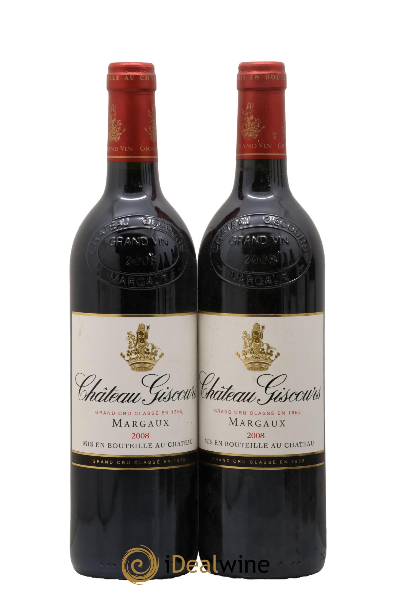 Château Giscours 3ème Grand Cru Classé 2008 - Lot de 2 bouteilles - 0