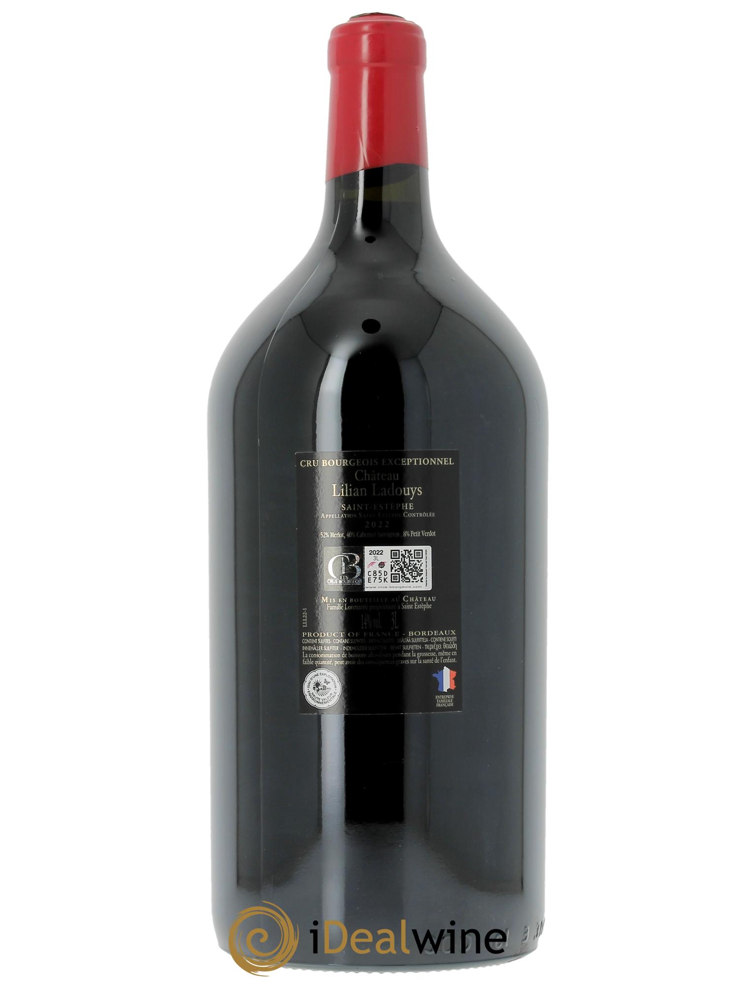 Château Lilian Ladouys Cru Bourgeois 2022 - Lot de 1 double magnum - 2