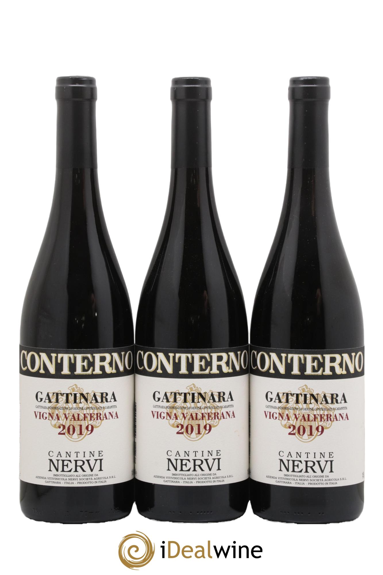 Gattinara DOCG Vigna Valferana Nervi Conterno 2019 - Lot de 3 bouteilles - 0