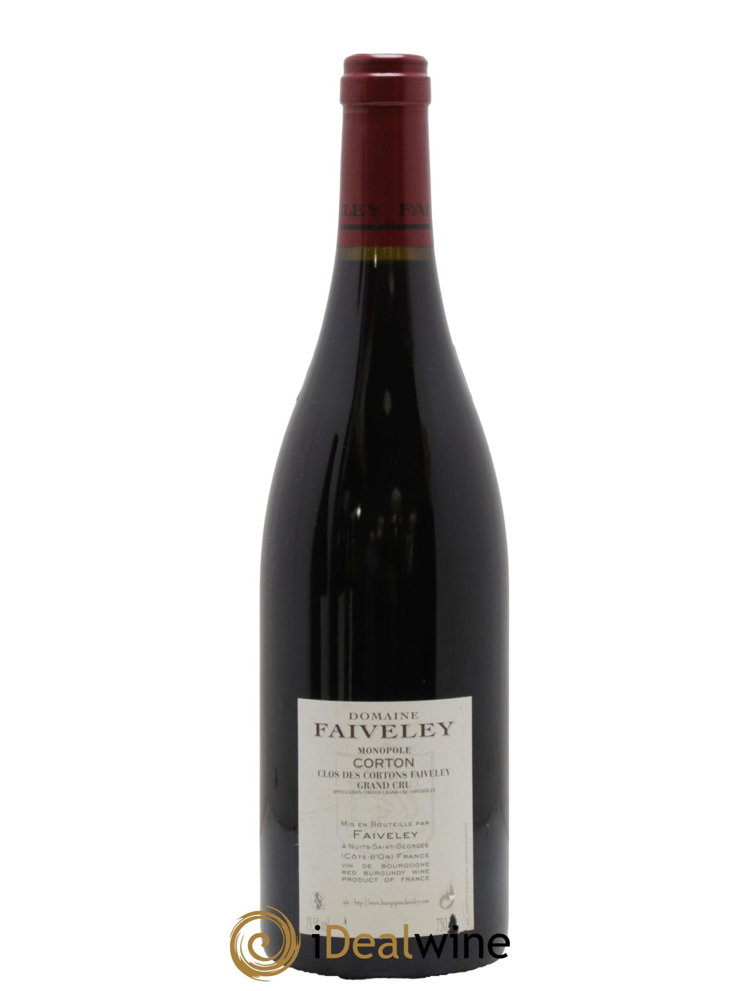 Corton Grand Cru Clos des Cortons Faiveley 2009 - Lot de 1 bouteille - 1
