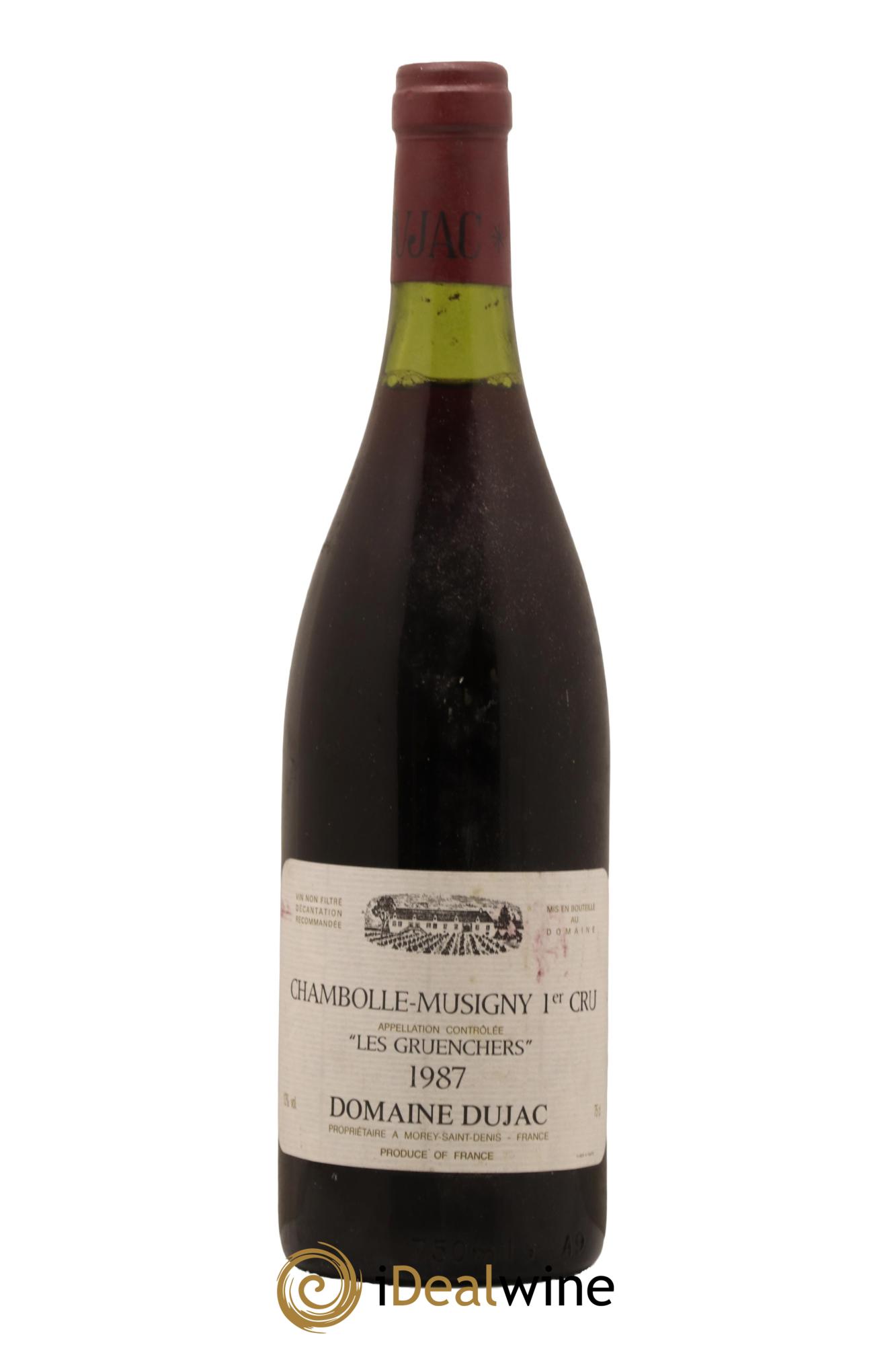 Chambolle-Musigny 1er Cru Les Gruenchers Dujac (Domaine) 1987 - Lot de 1 bouteille - 0