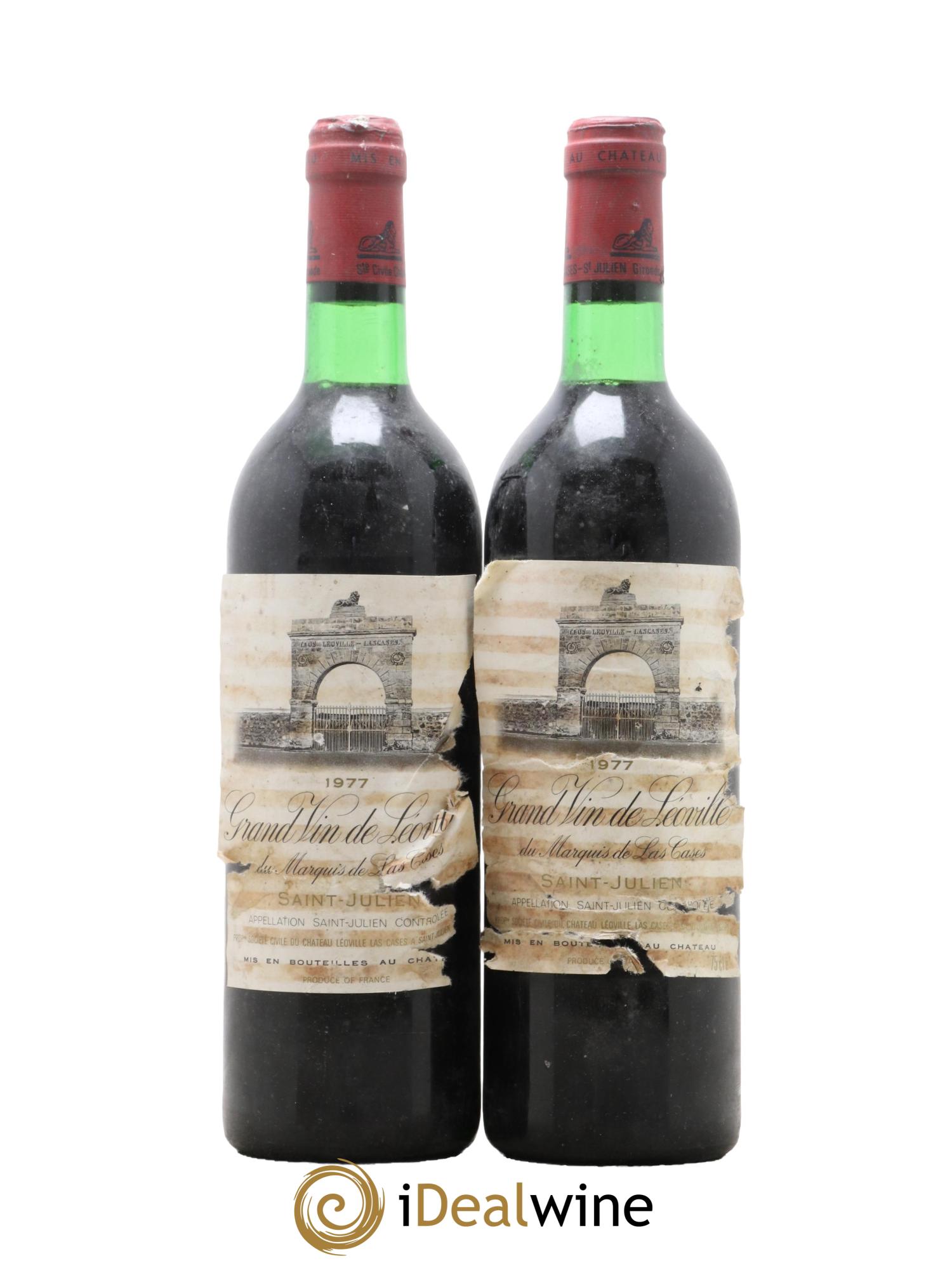 Château Léoville Las Cases 2ème Grand Cru Classé 1977 - Lot de 2 bouteilles - 0
