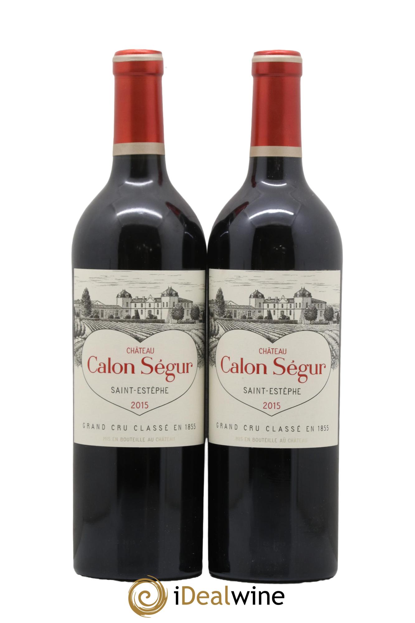 Château Calon Ségur 3ème Grand Cru Classé 2015 - Lotto di 2 bottiglie - 0