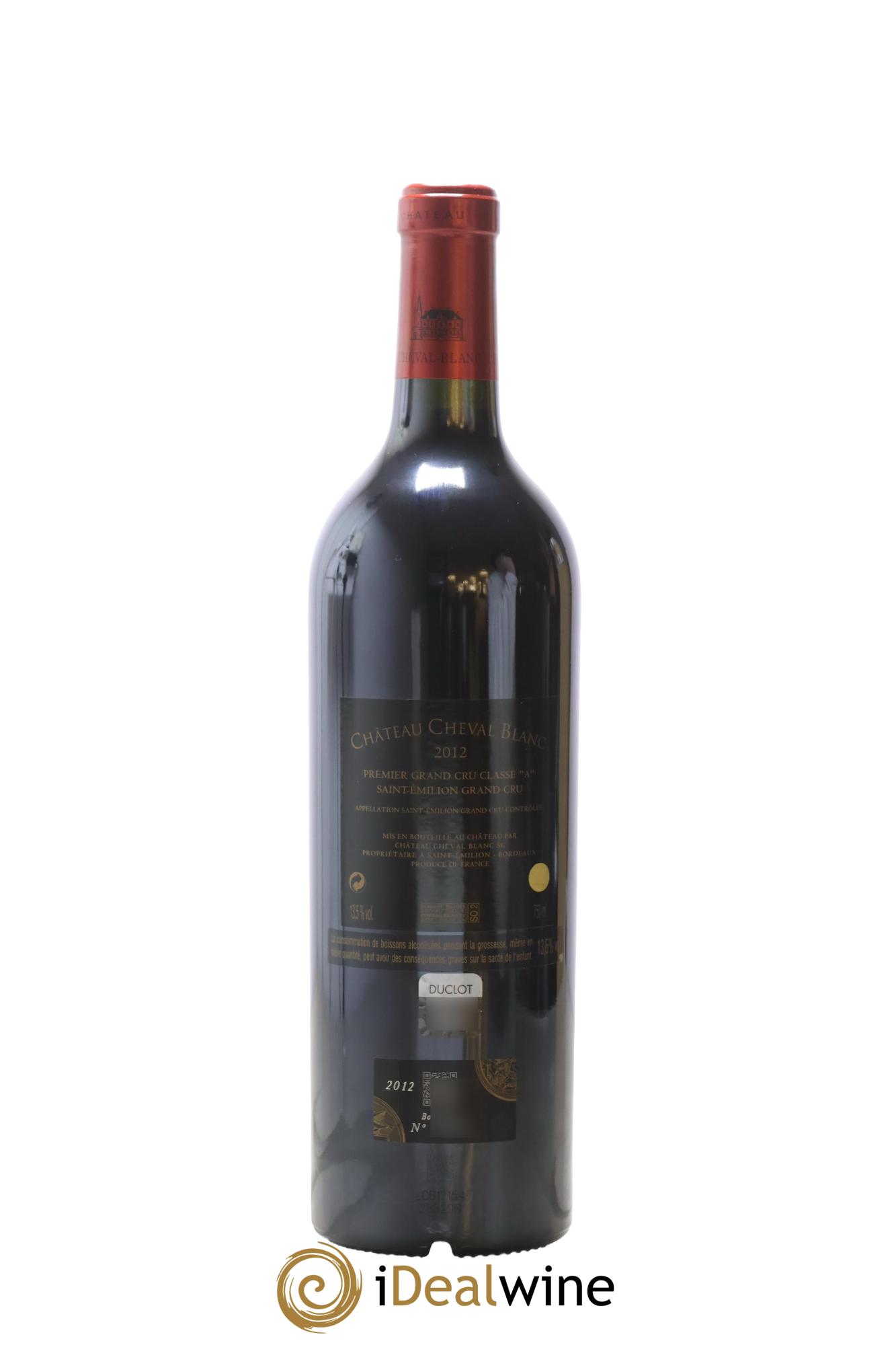 Château Cheval Blanc 1er Grand Cru Classé A 2012 - Lot de 1 bouteille - 1
